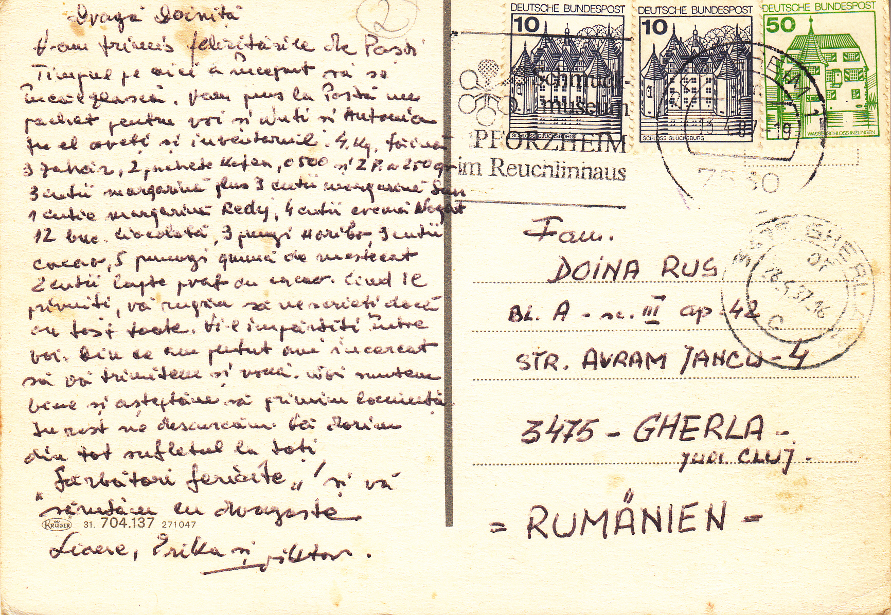 0.704-137.31 Kruger Postcard Germany Pforzheim_0001