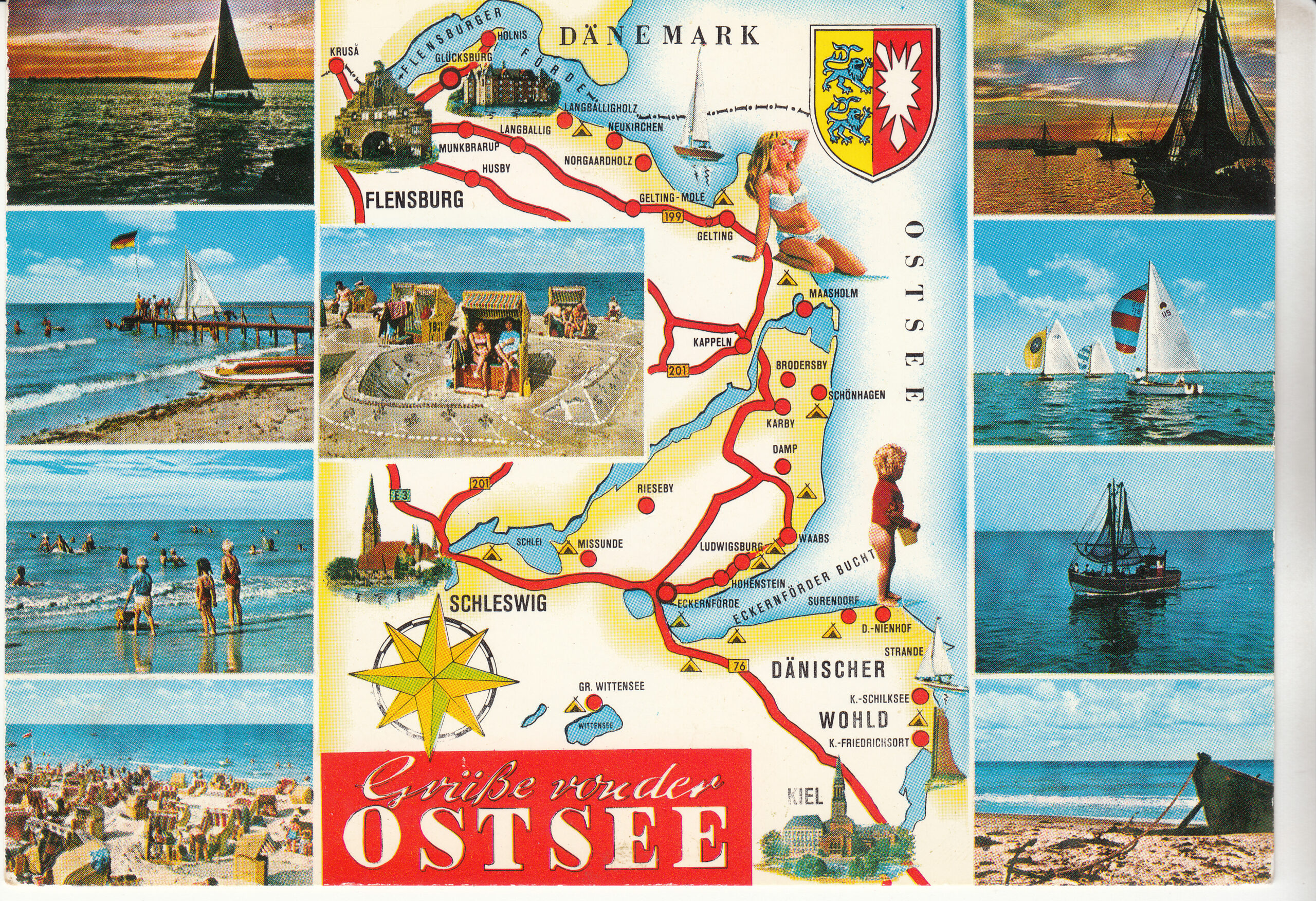 0.706- 27.31 Kruger Postcard Germany Ostsee