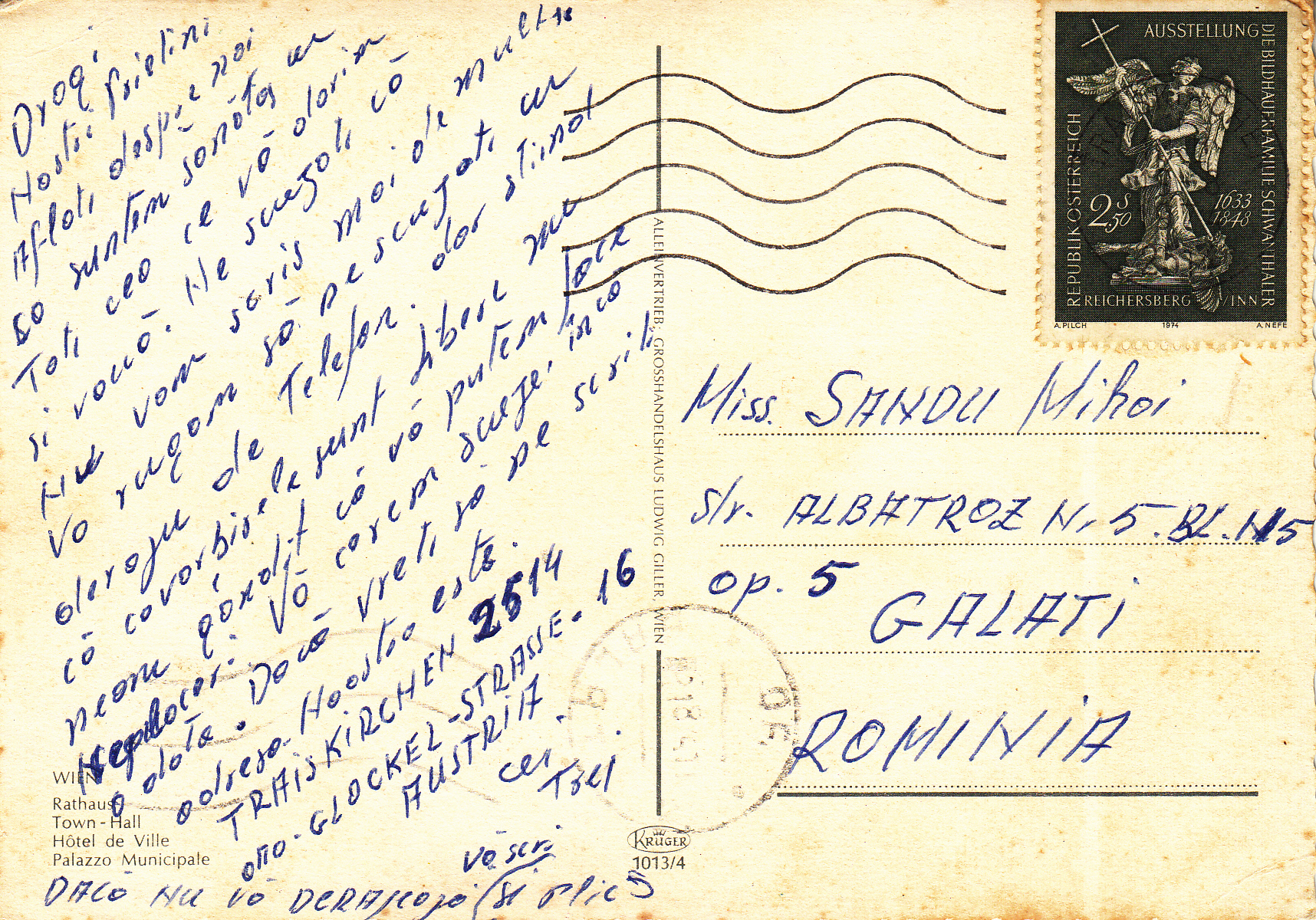 1.013- 4 Krüger Postcard Austria Wien_0001