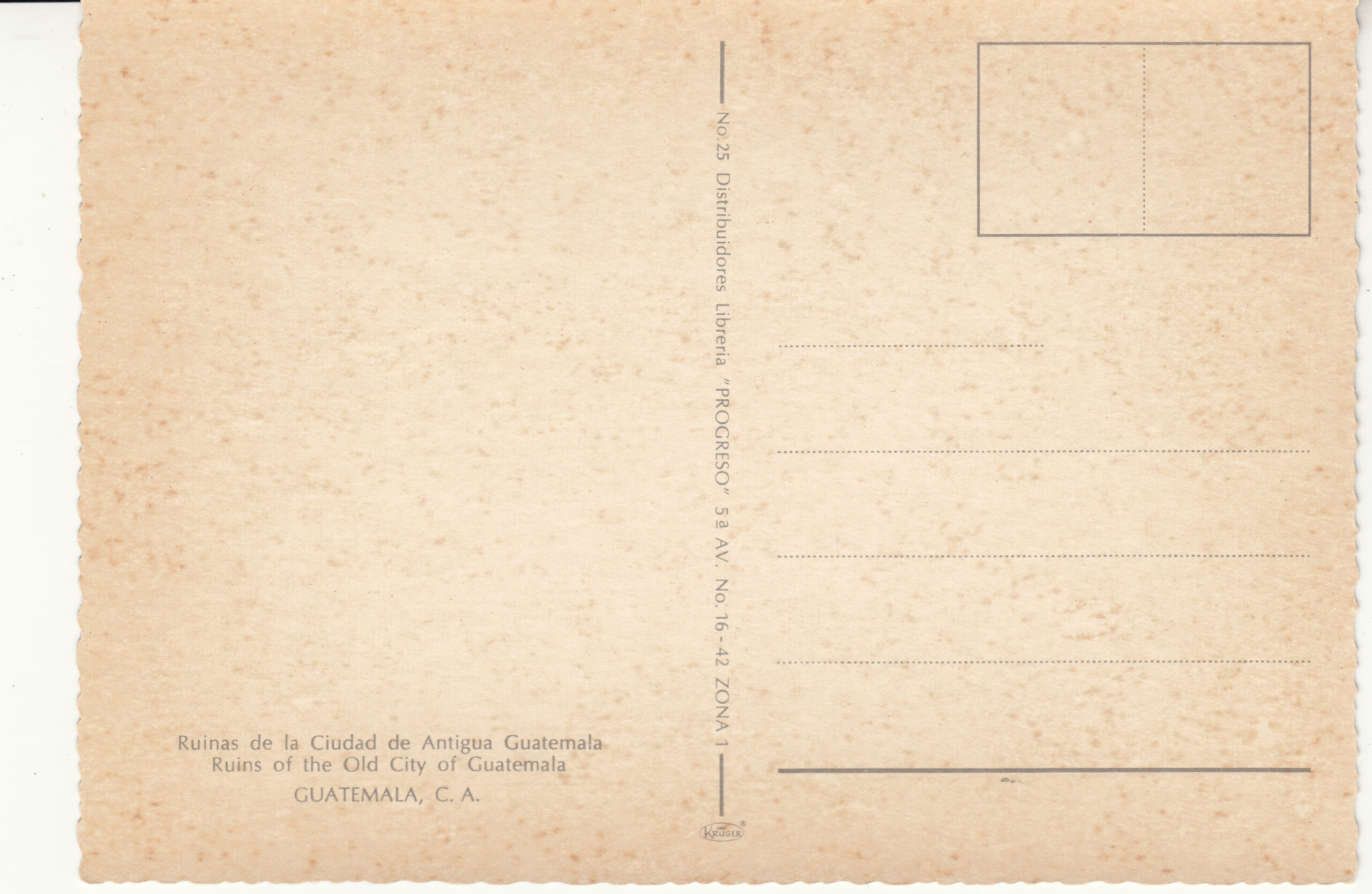 1.420- 25 Kruger Postcard Guatemala_0001