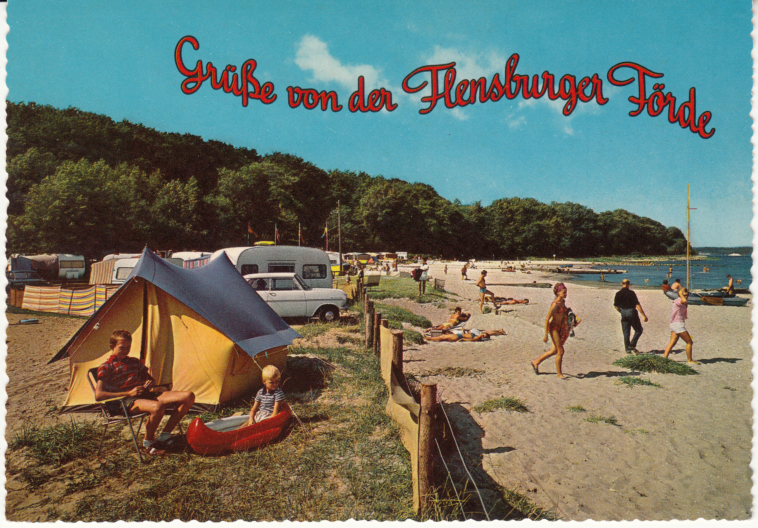0.706- 30 Krüger Postcard Germany Flensburg