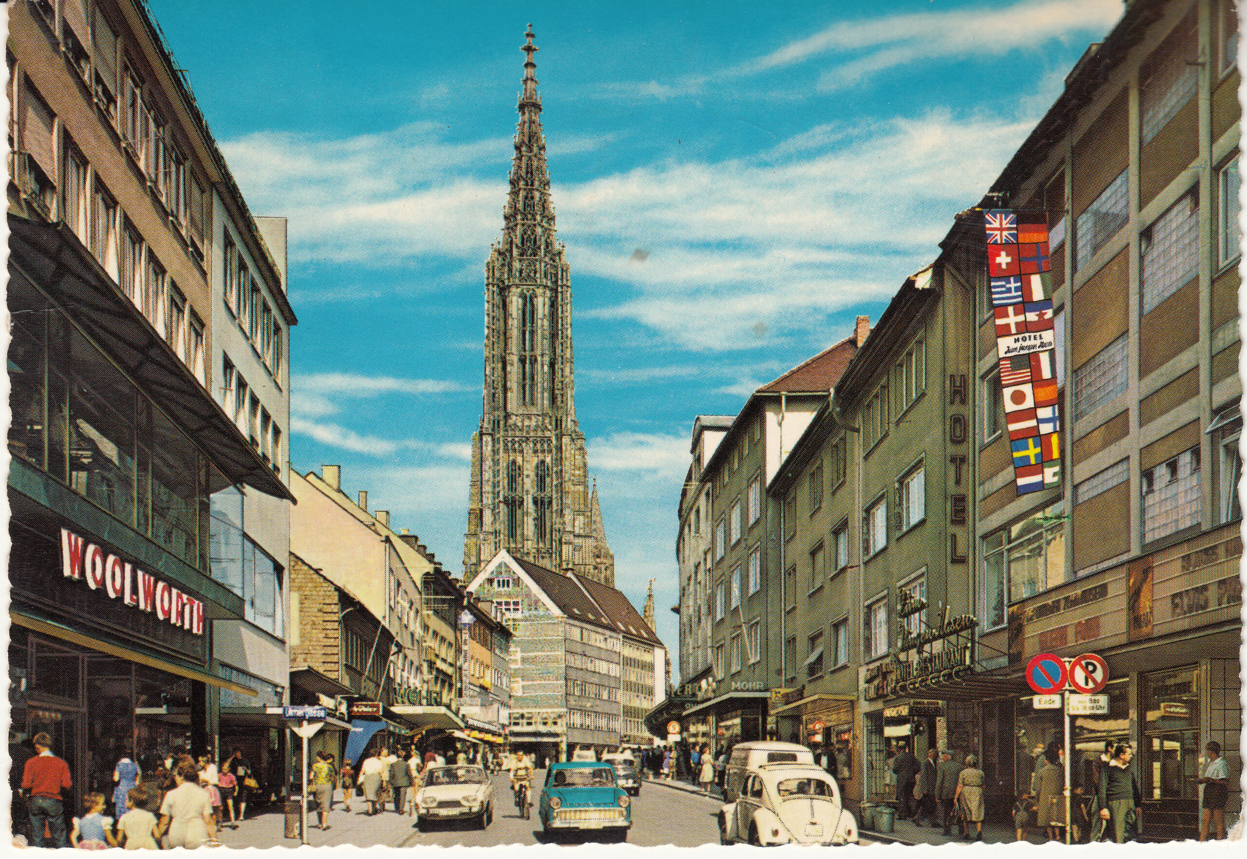 0.709- 5 Germania Krüger Postcard Germany Ulm