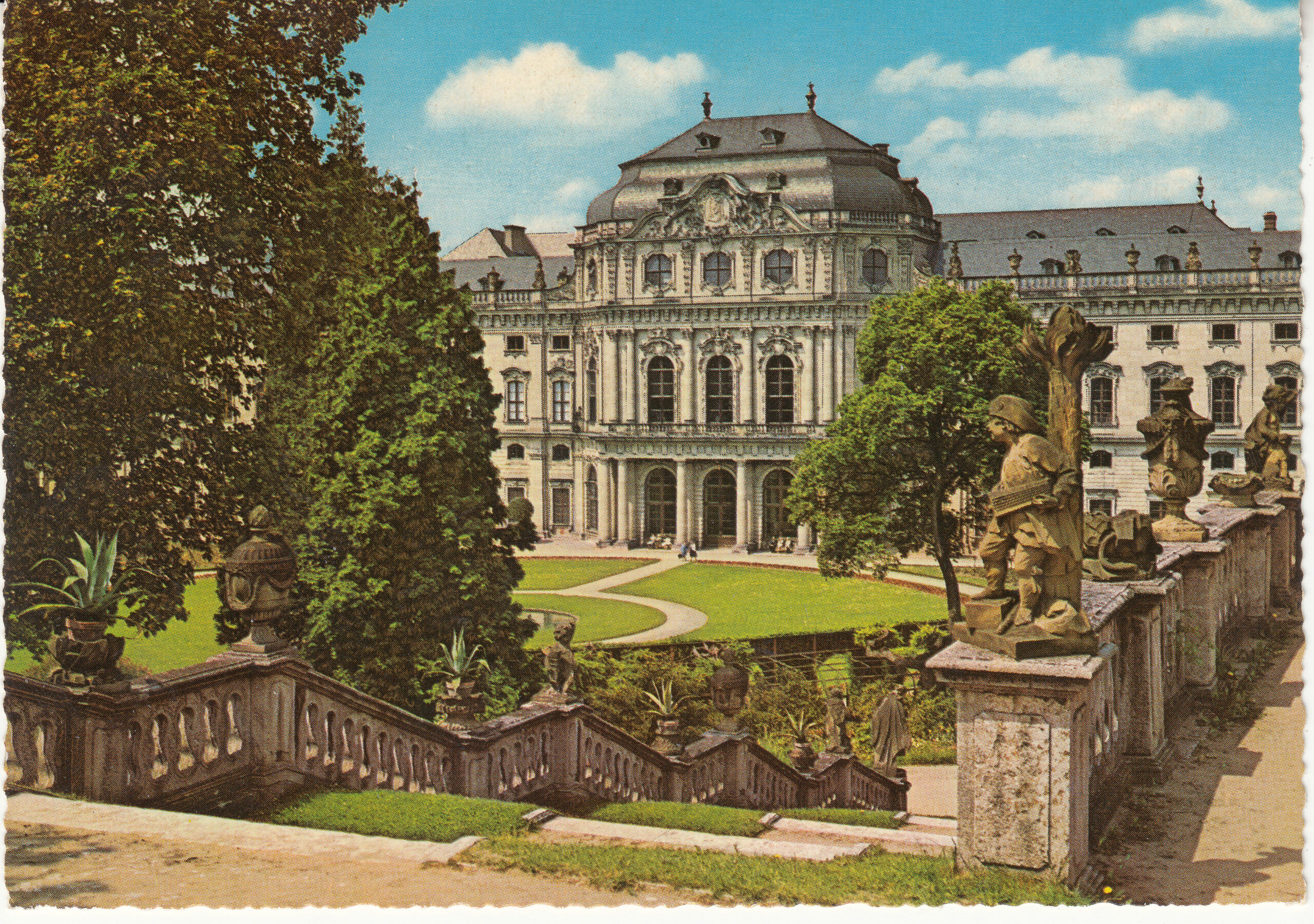 0.711- 6 Krüger Postcard Germany Würzburg