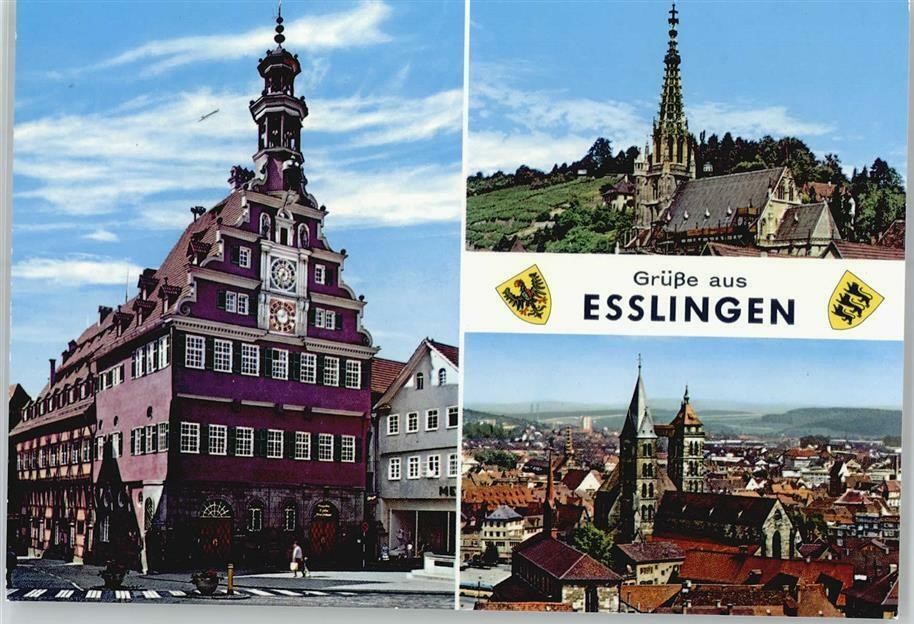 0.717- 7 Krüger Postcard Germany Esslingen2