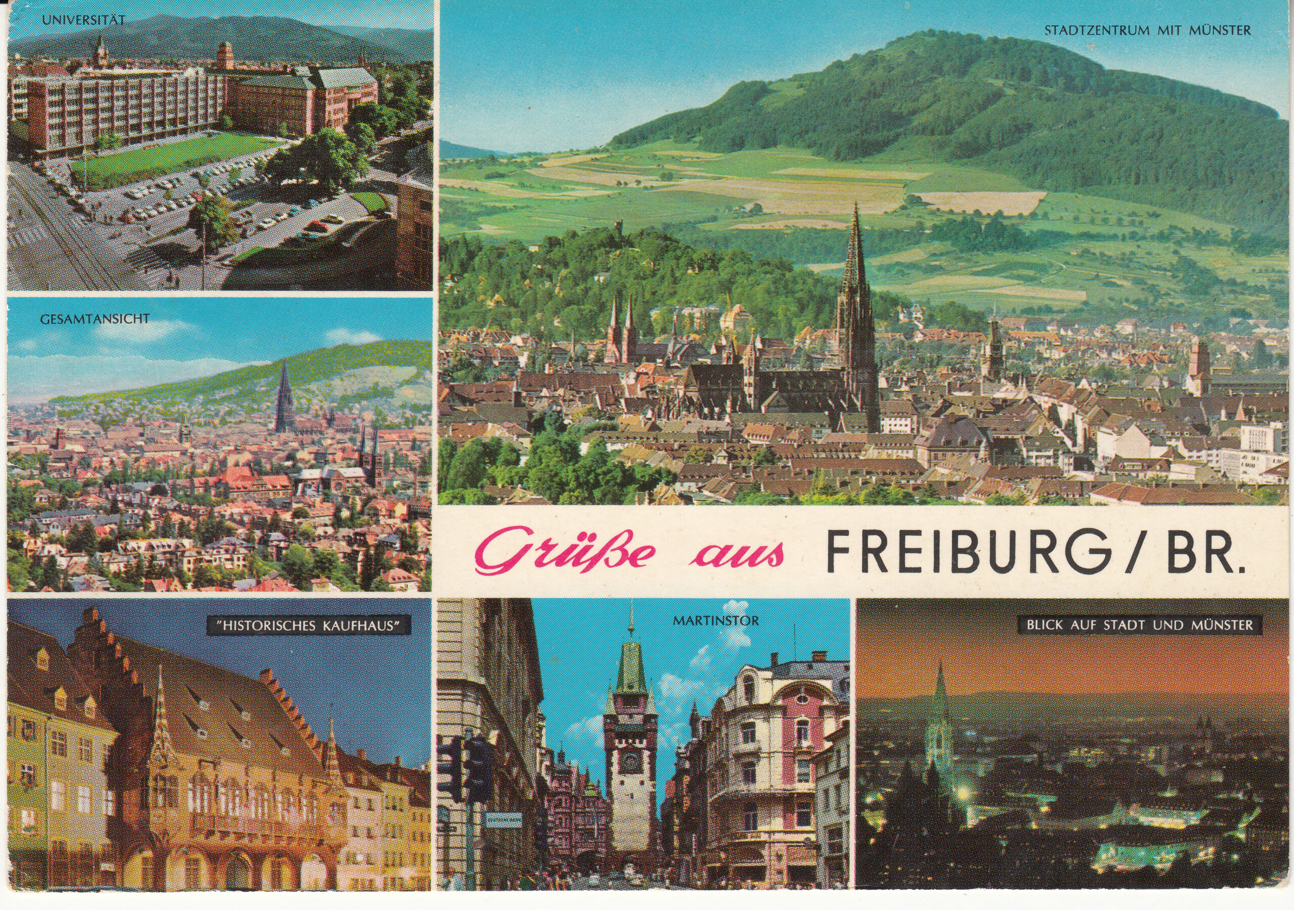 0.727- 25 Krüger Postcard Germany Freiburg