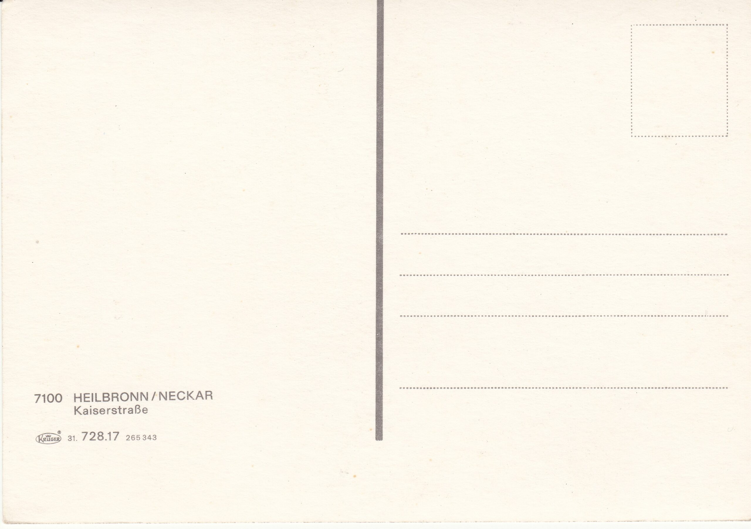 0.728- 17.31 Krüger Postcard Germany Heilbronn-Neckar_0001