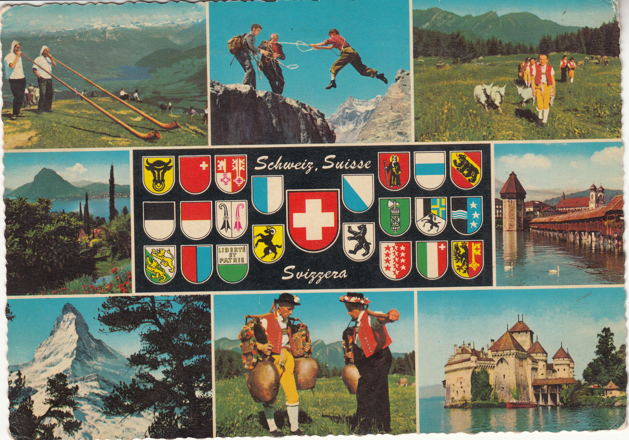 0.754- 27 Krüger Postcard Switzerland