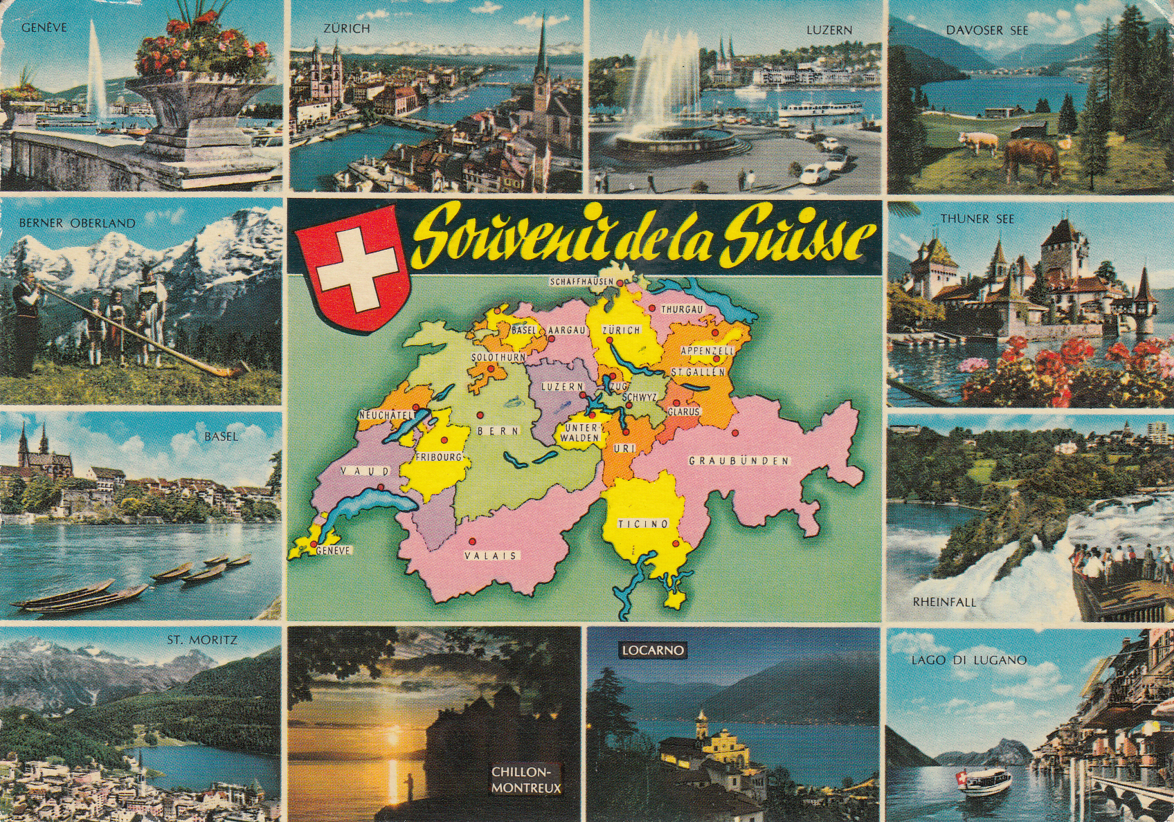 0.754- 76 Krüger Postcard Switzerland