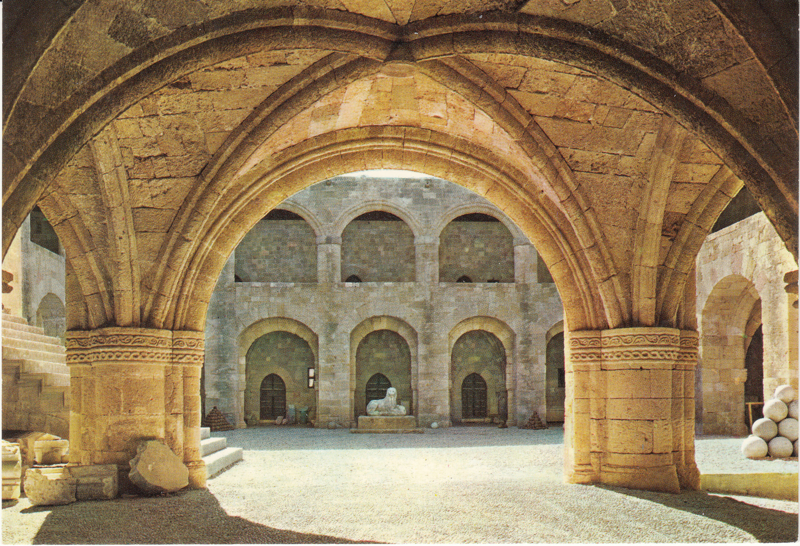 0.787- 65 Krüger Postcard Greece Rhodes