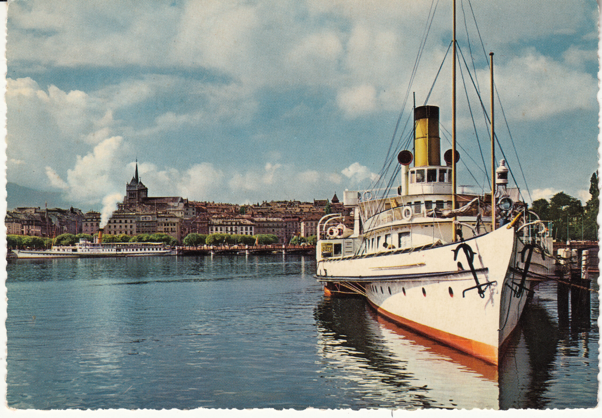 0.947- 6 Kruger Postcard Switzerland Geneva