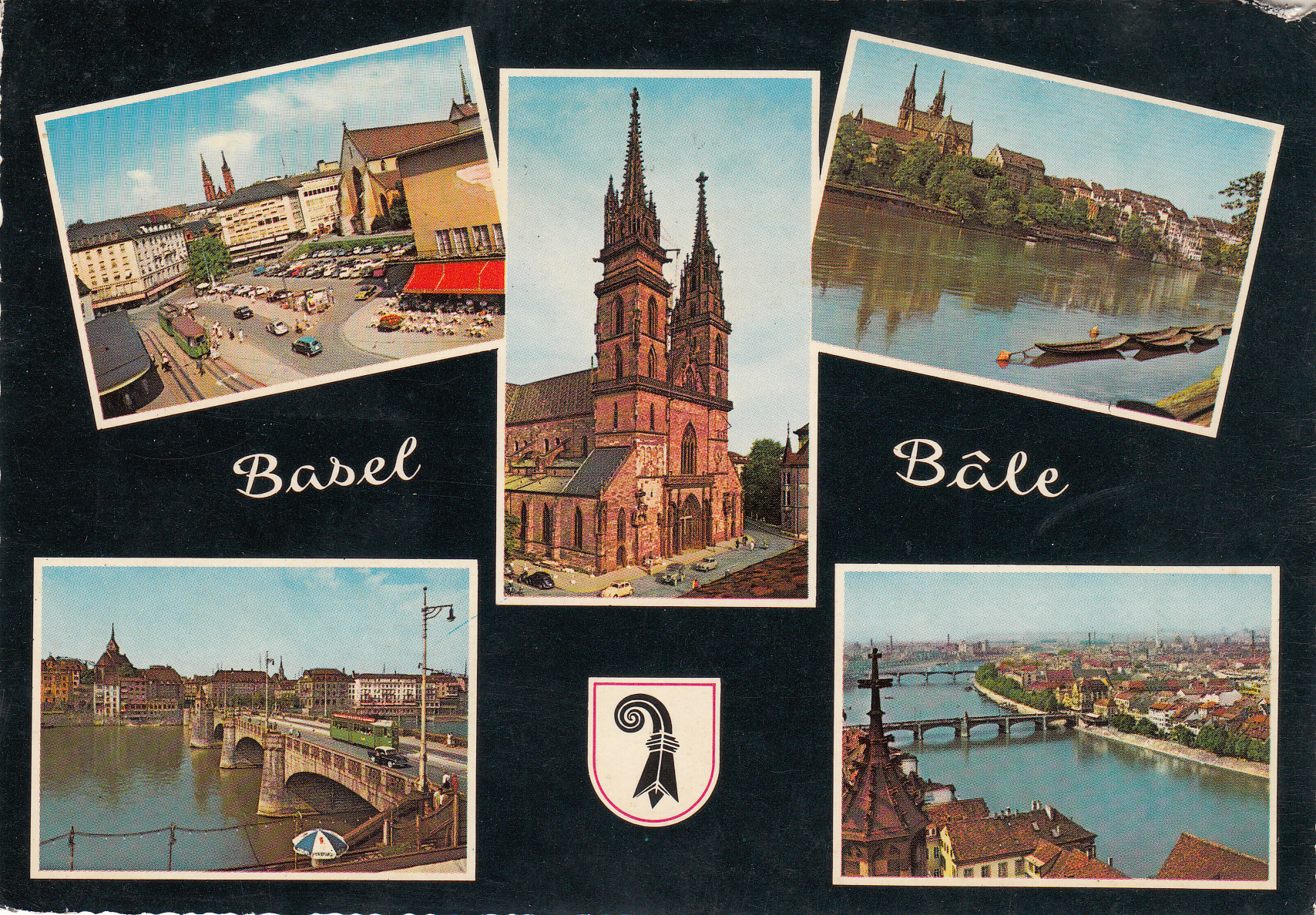 0.949- 13 Krüger Postcard Switzerland Basel