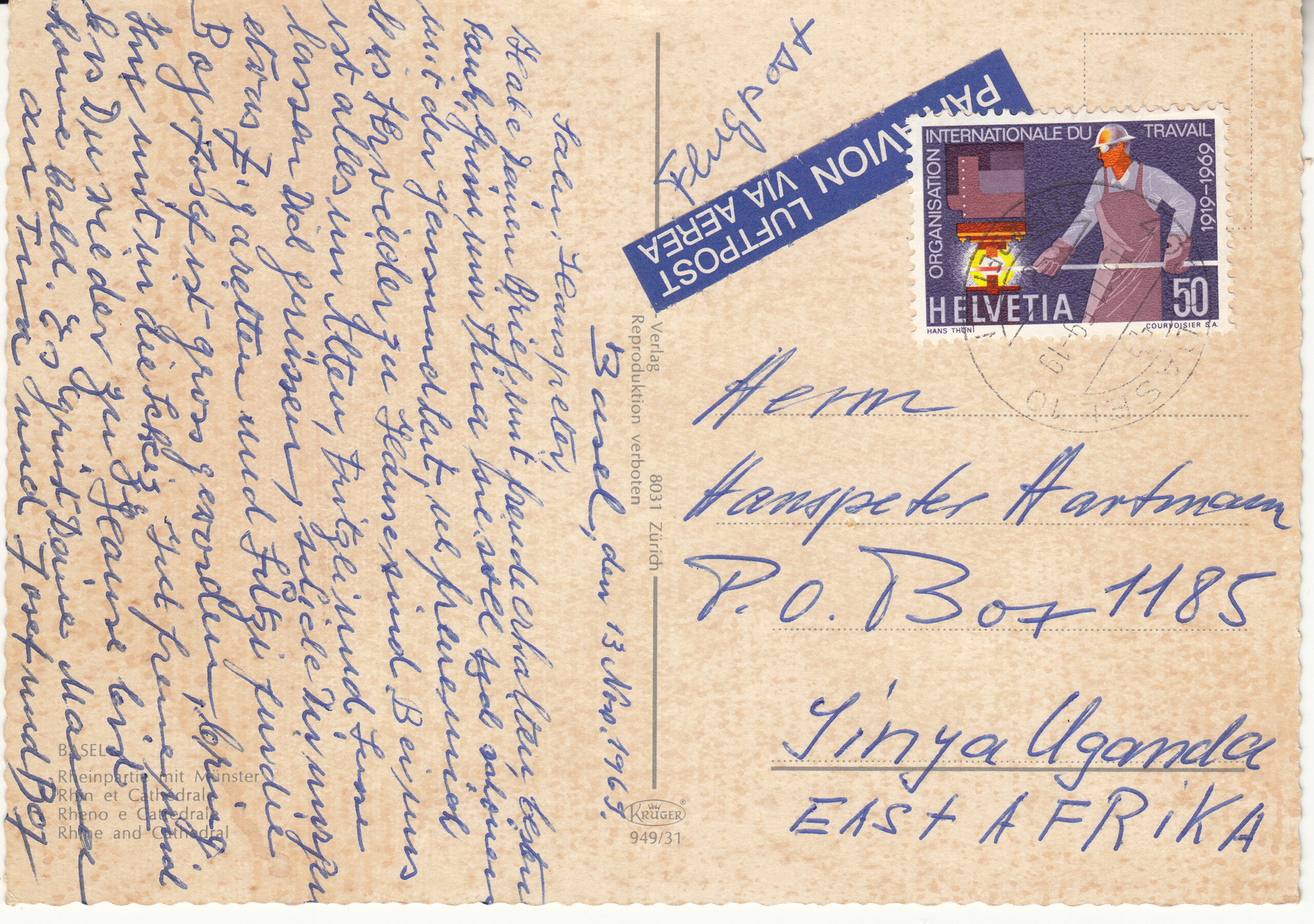 0.949- 31 Krüger Postcard Switzerland Basel_0001