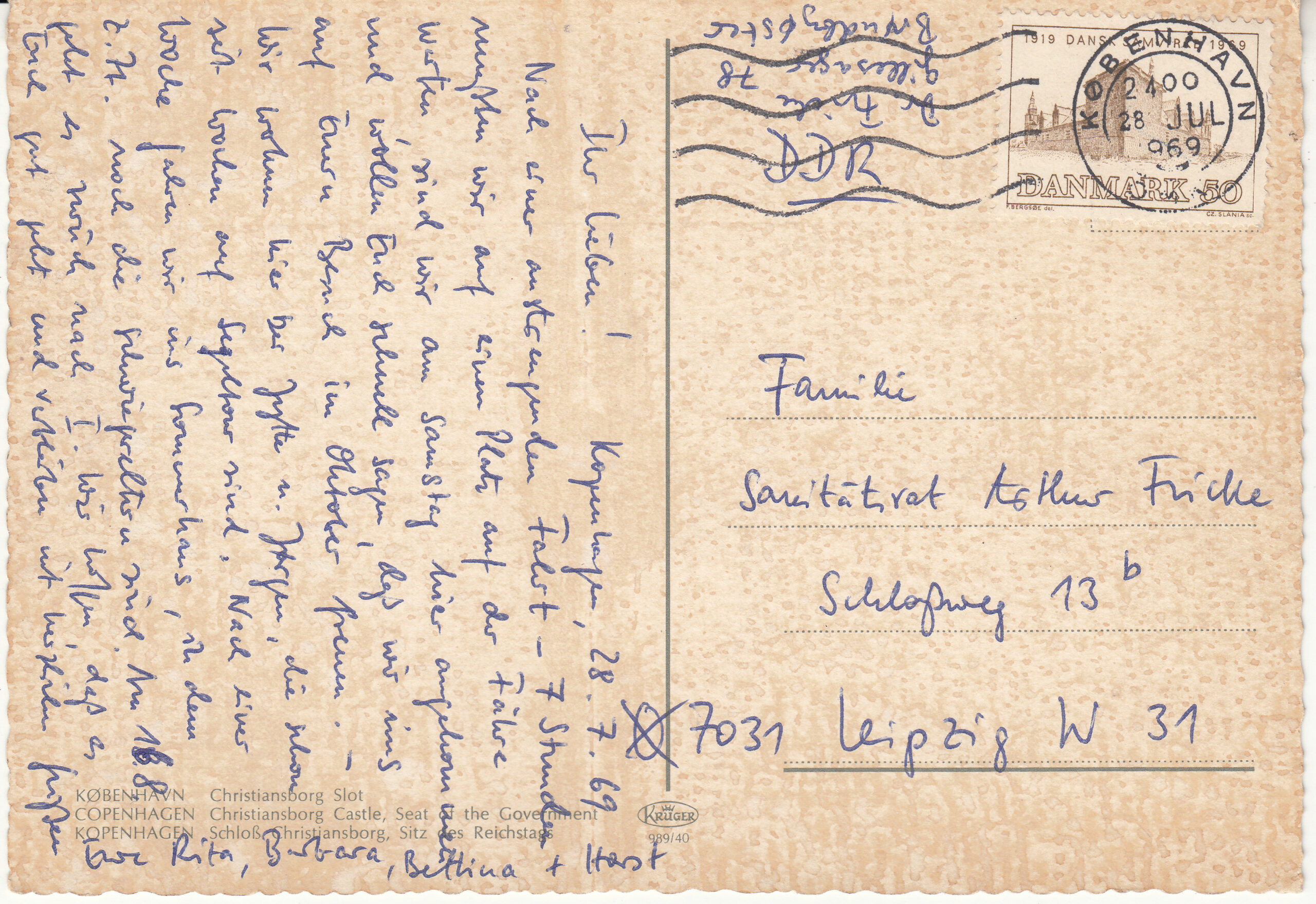 0.989- 40 Krüger Postcard Denmark Copenhagen_0001
