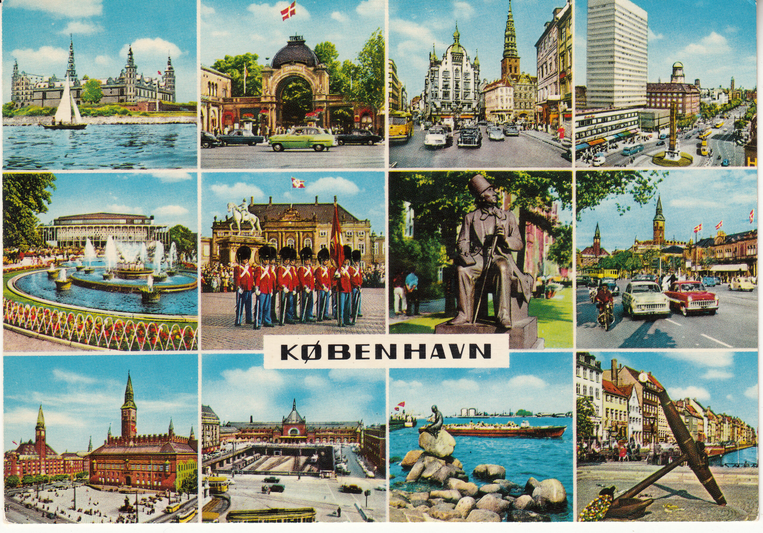 0.989- 51 Krüger Postcard Denmark Copenhagen