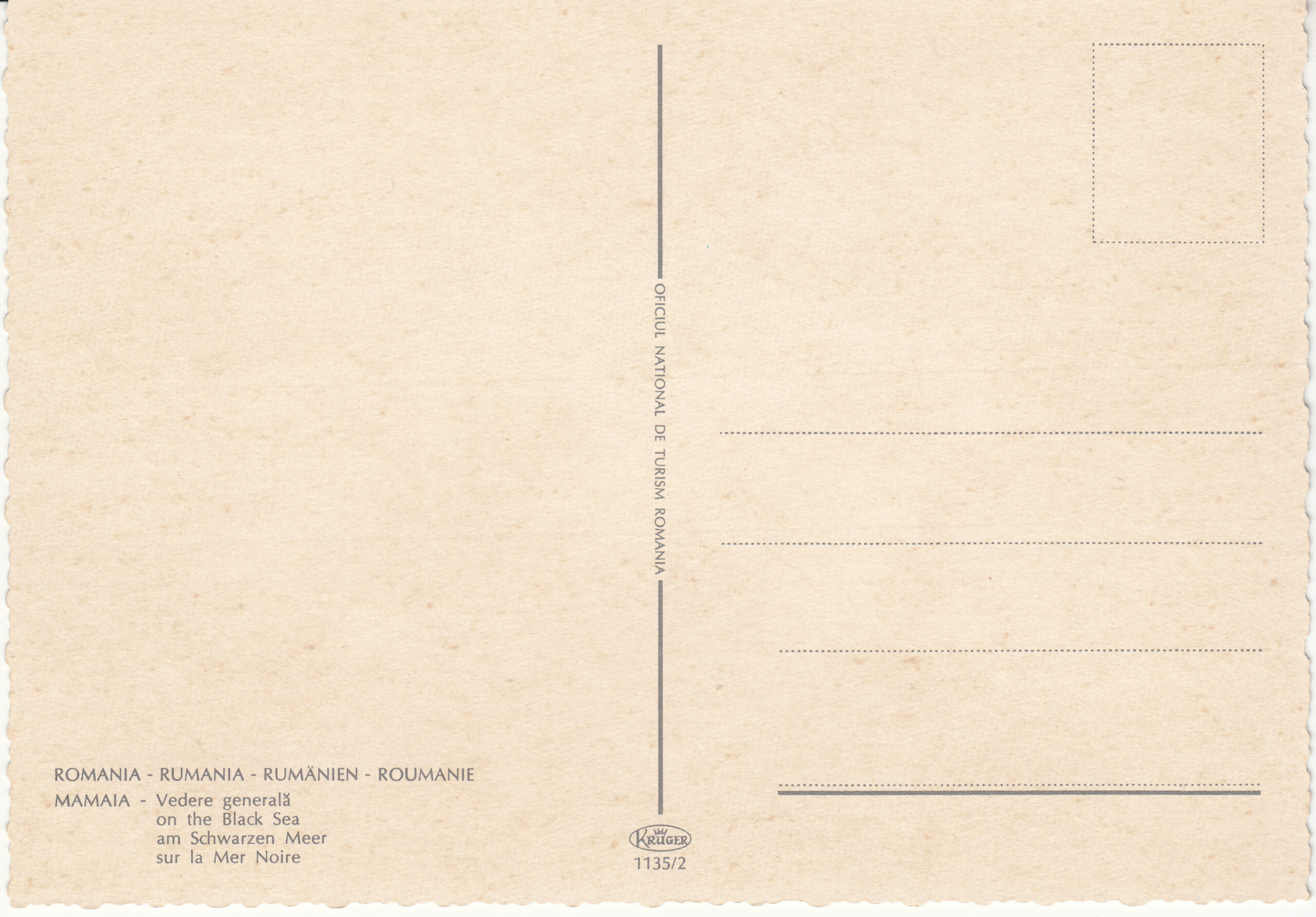 1.135- 2 Krüger Postcard Romania Mamaia_0001