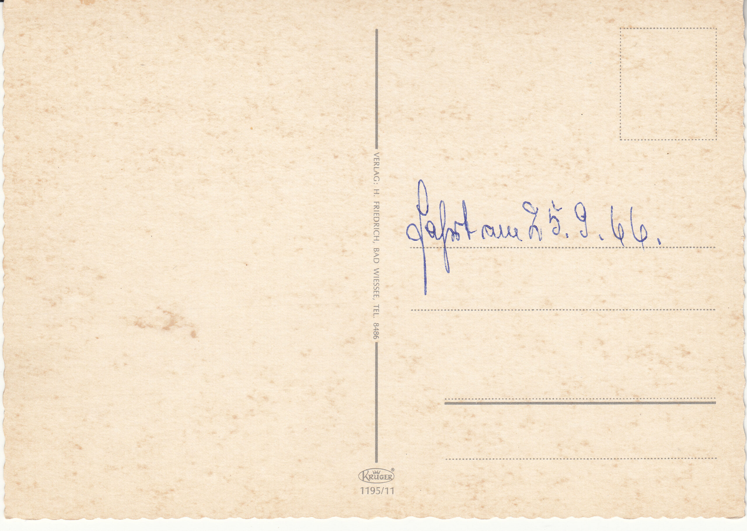 1.195- 11 Krüger Postcard Germany Bayerische Königsschlösser_0001