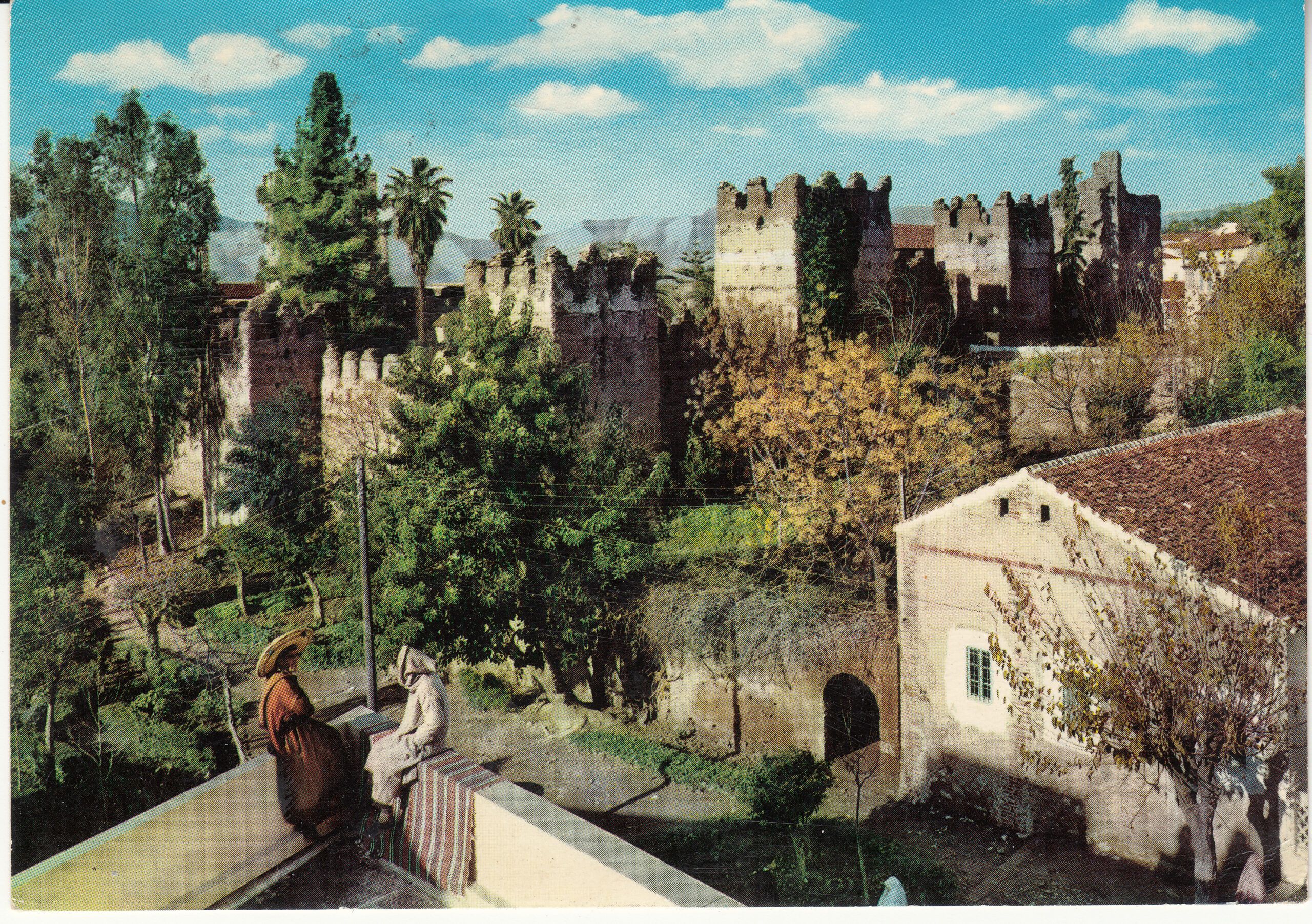 1.268- 7 Krüger Postcard Morocco Casbah