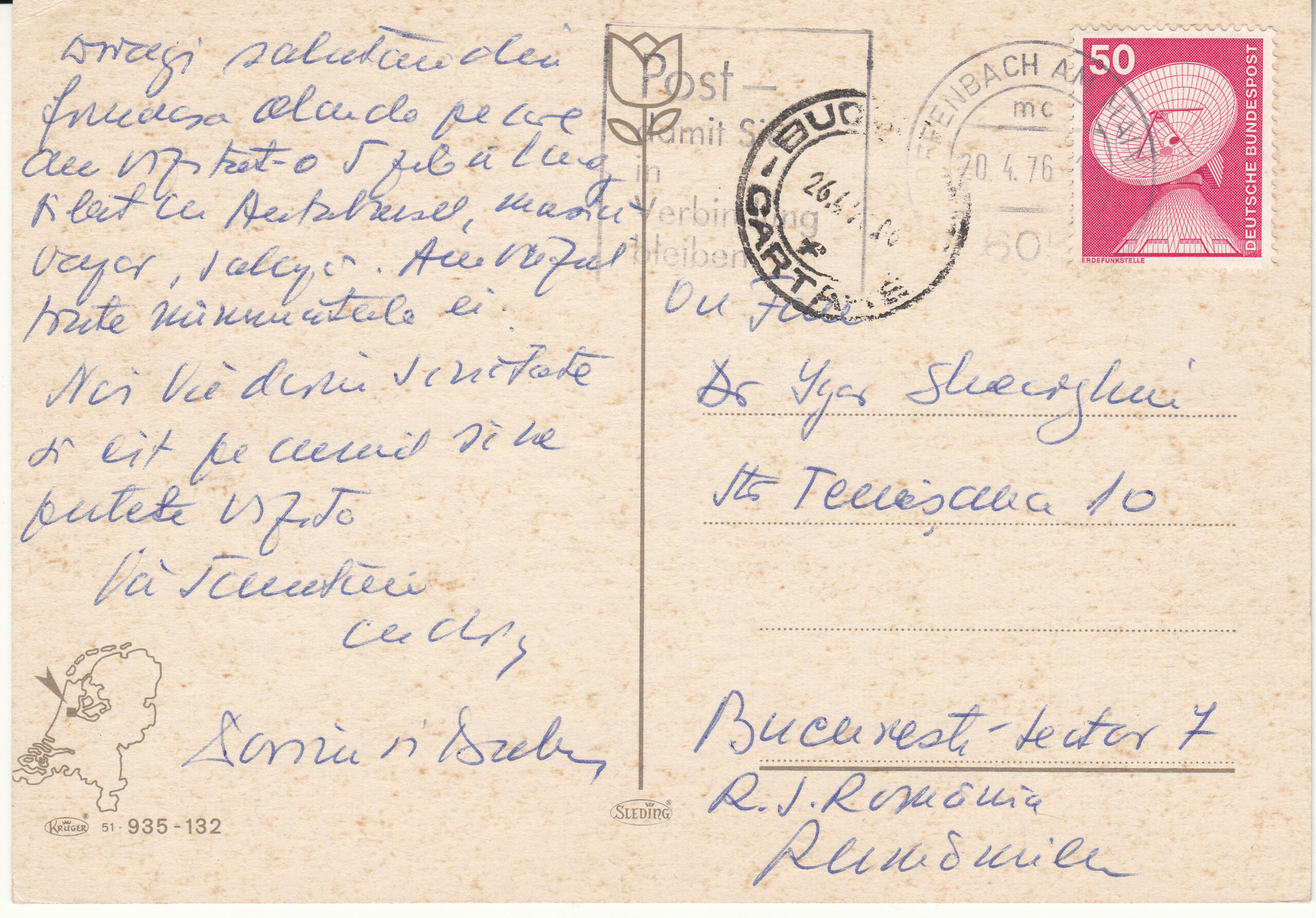 0.935-132.51 Krüger Postcard Netherlands-Holland Amsterdam_0001
