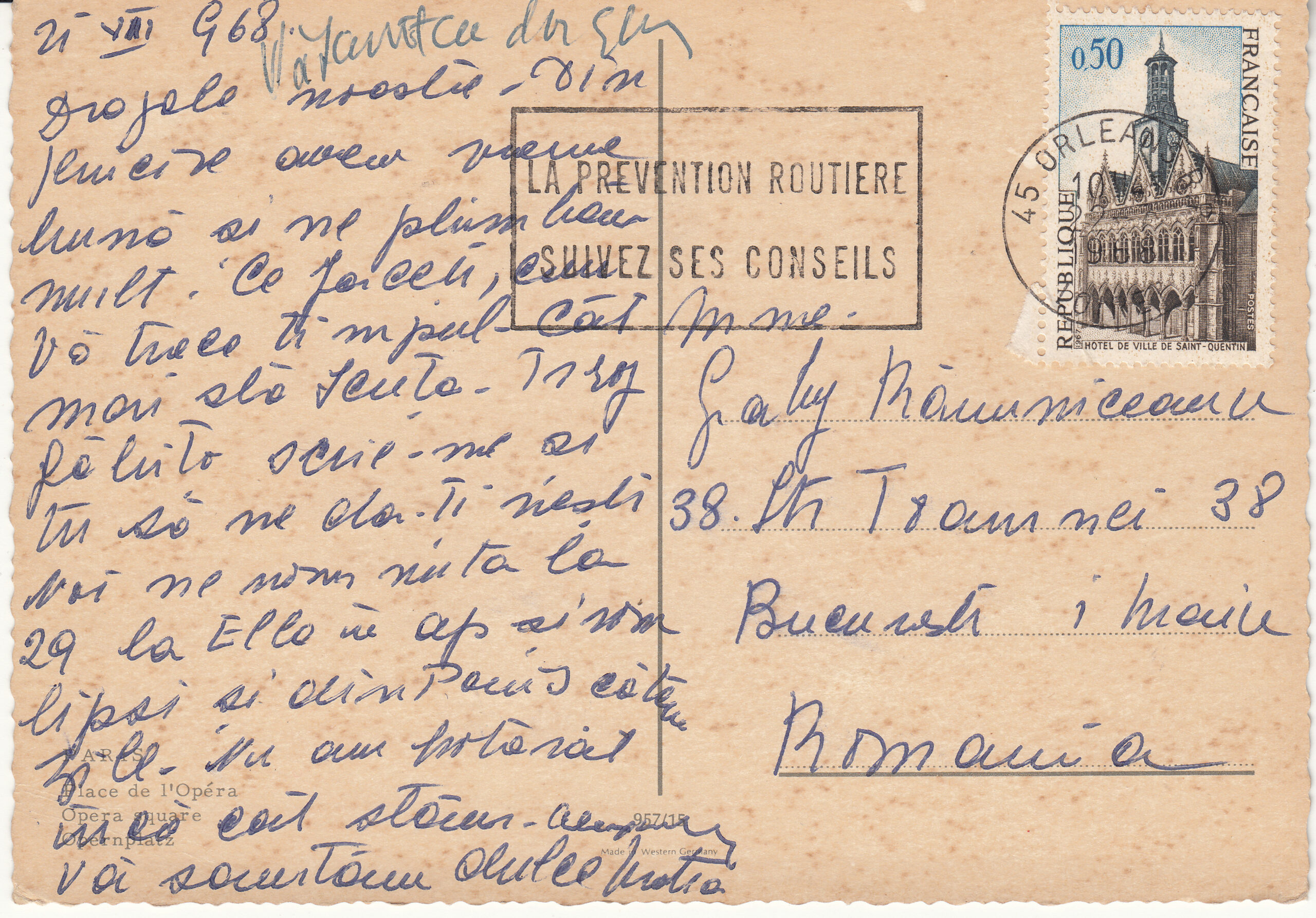 0.957- 15 Krüger Postcard France Paris_0001