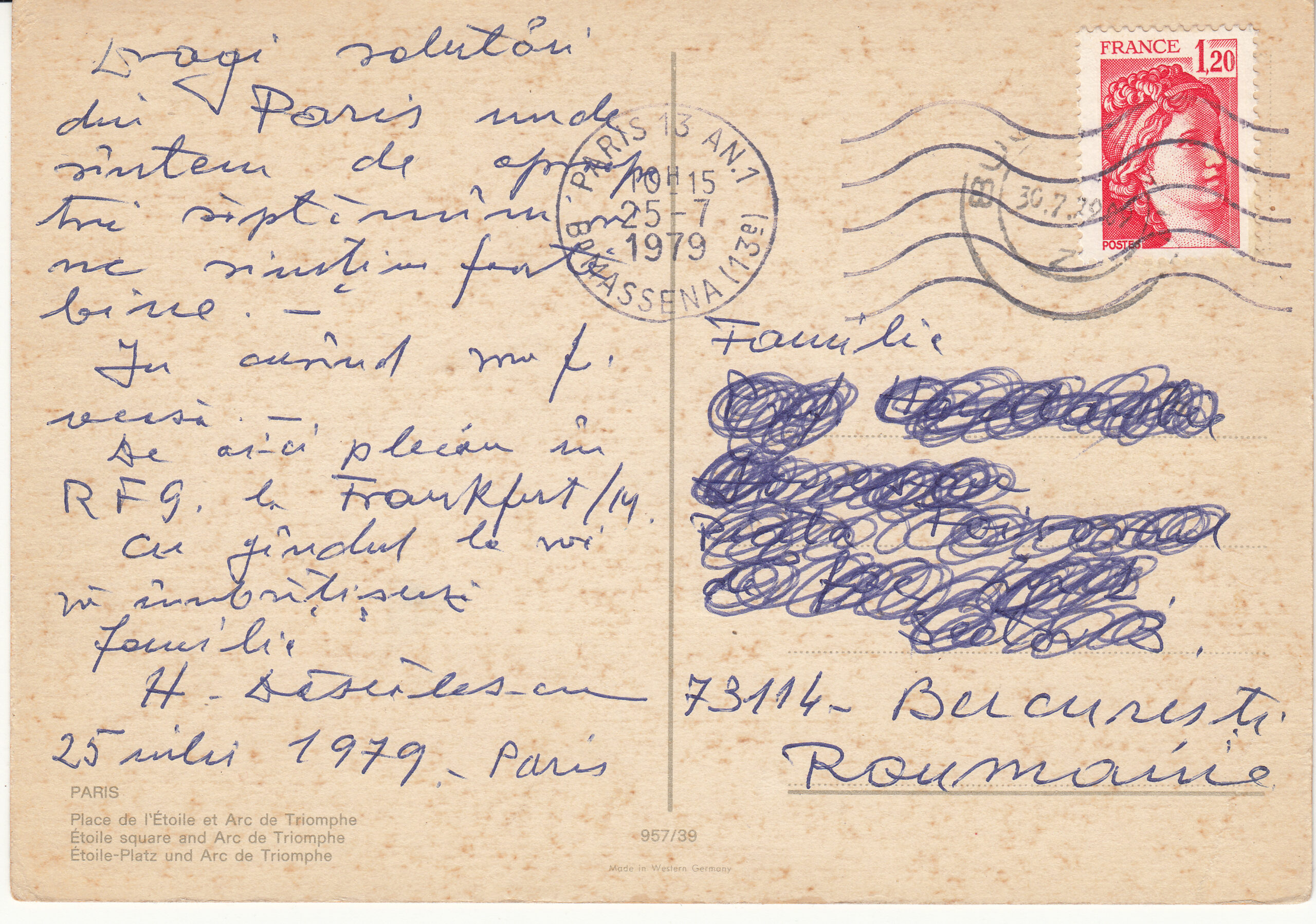 0.957- 39 Krüger Postcard France Paris_0001