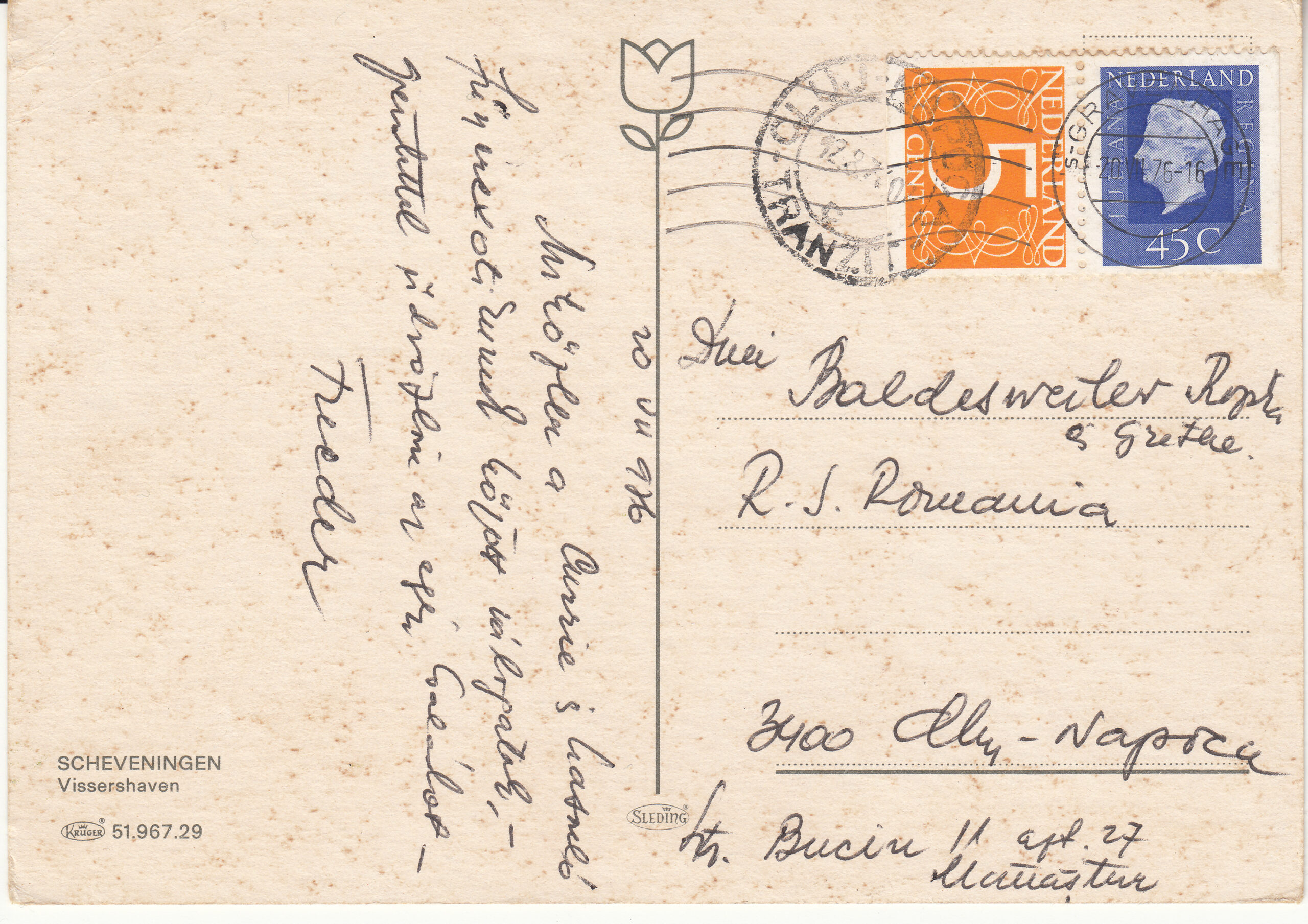 0.967- 29.51 Krüger Postcard Netherlands-Holland Scheveningen_0001