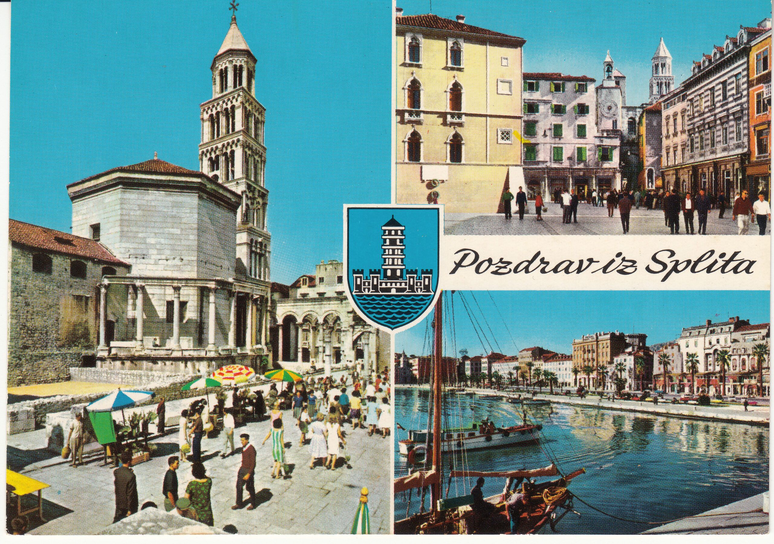 1.021- 10 Krüger Postcard Croatia Split