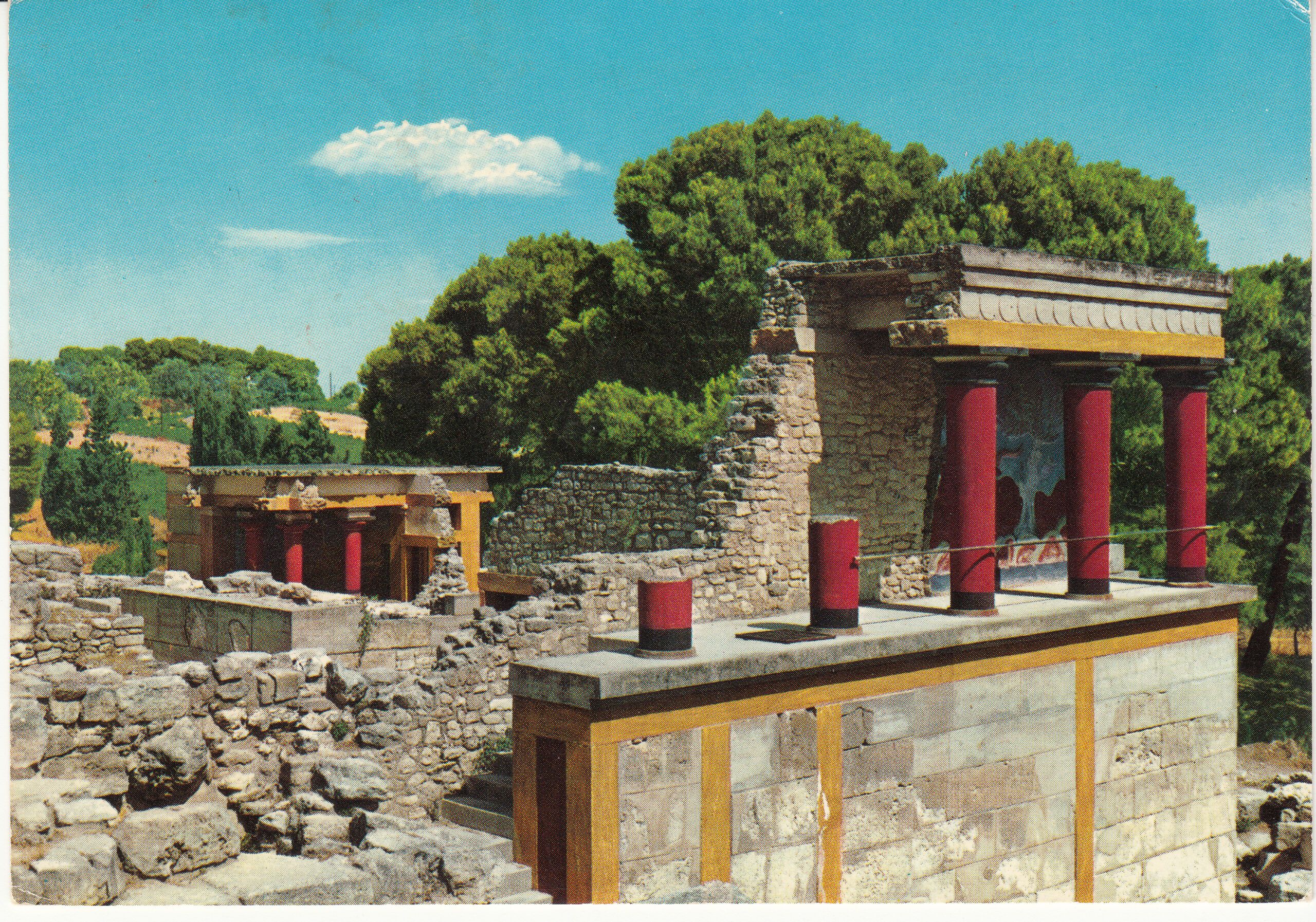 1.167- 7 Krüger Postcard Greece Creta Cnosos