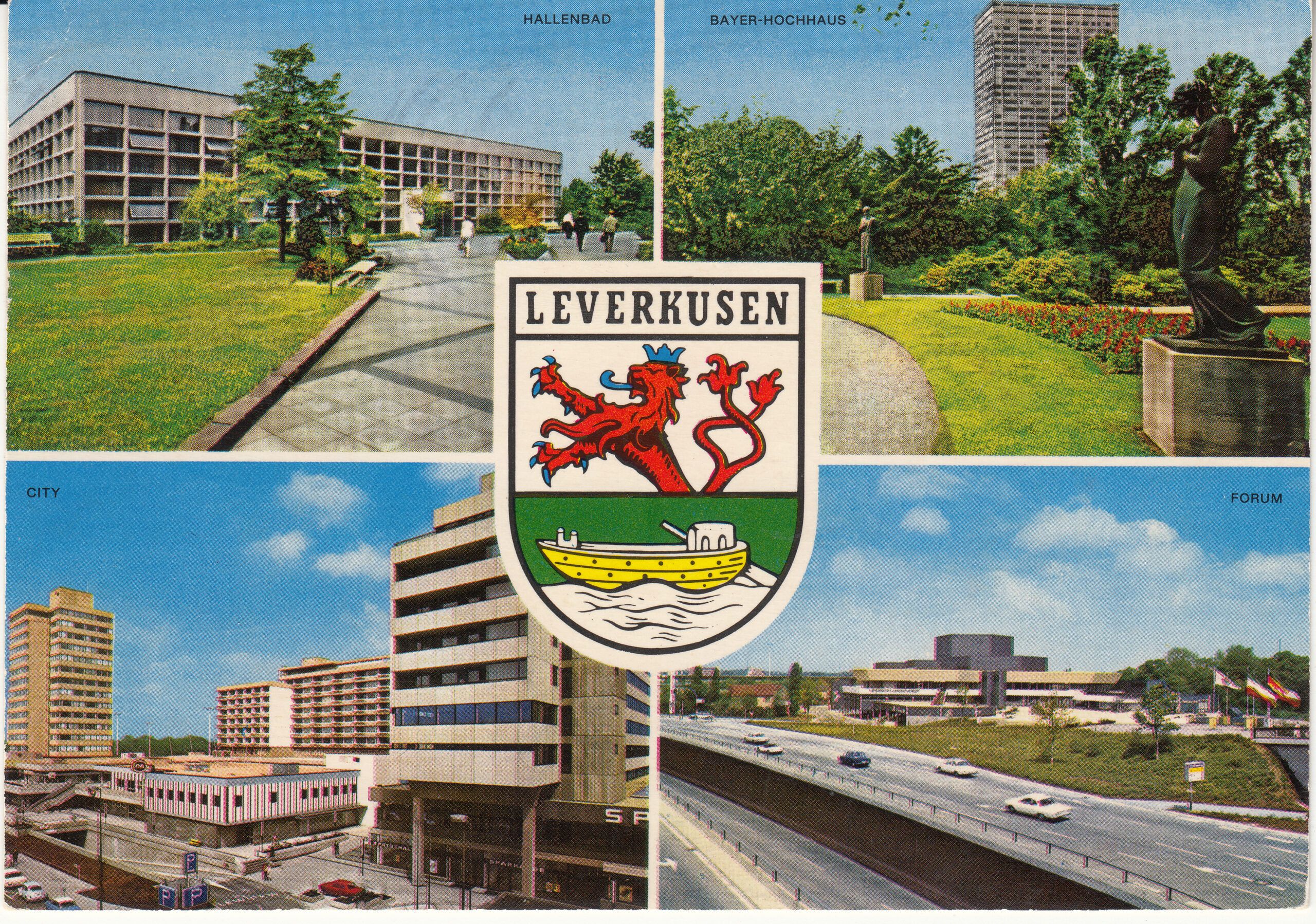 1.338- 8.31 Krüger Postcard Germany Leverkusen