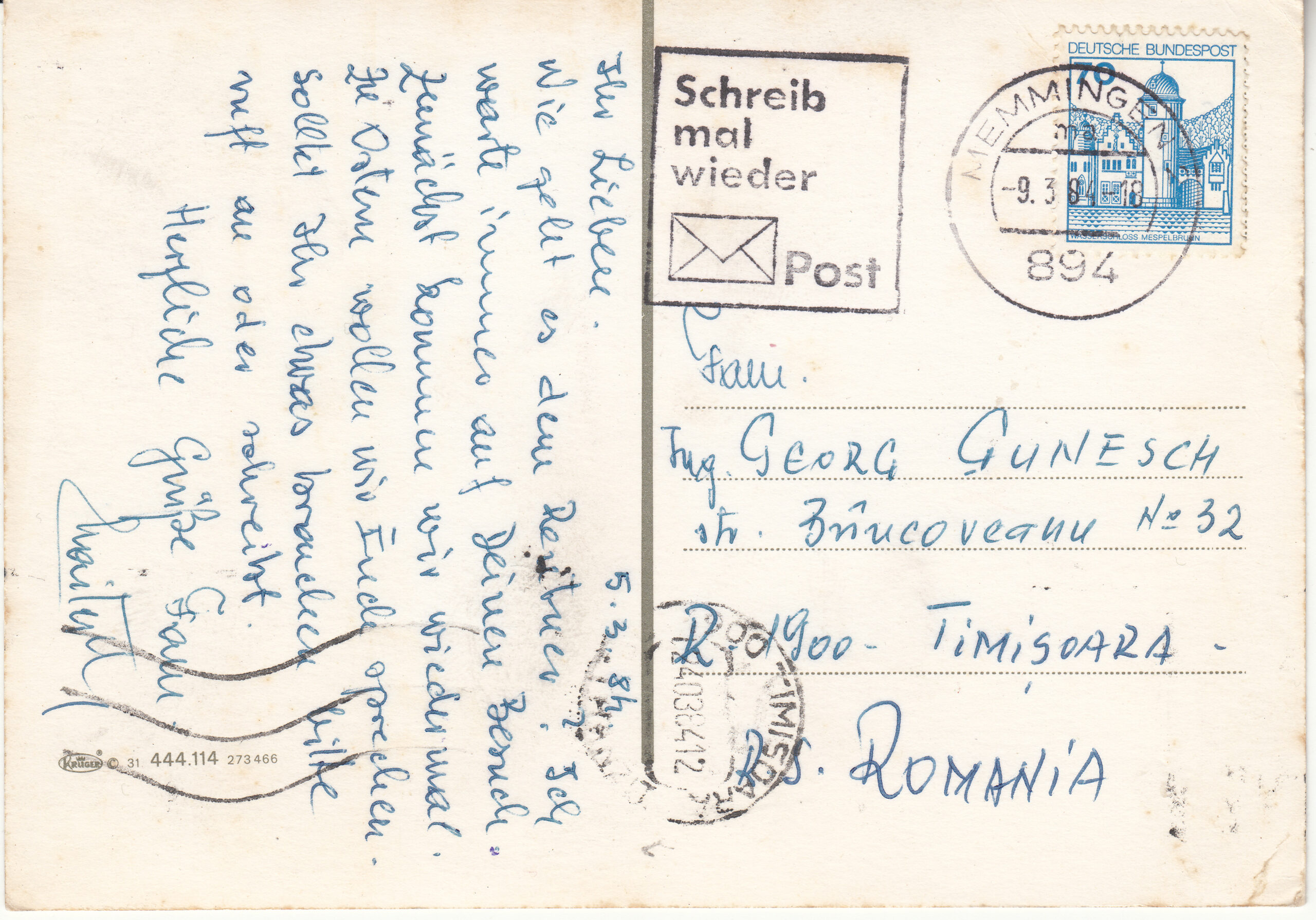 1.444-114.31 Krüger Postcard Germany Memmingen_0001