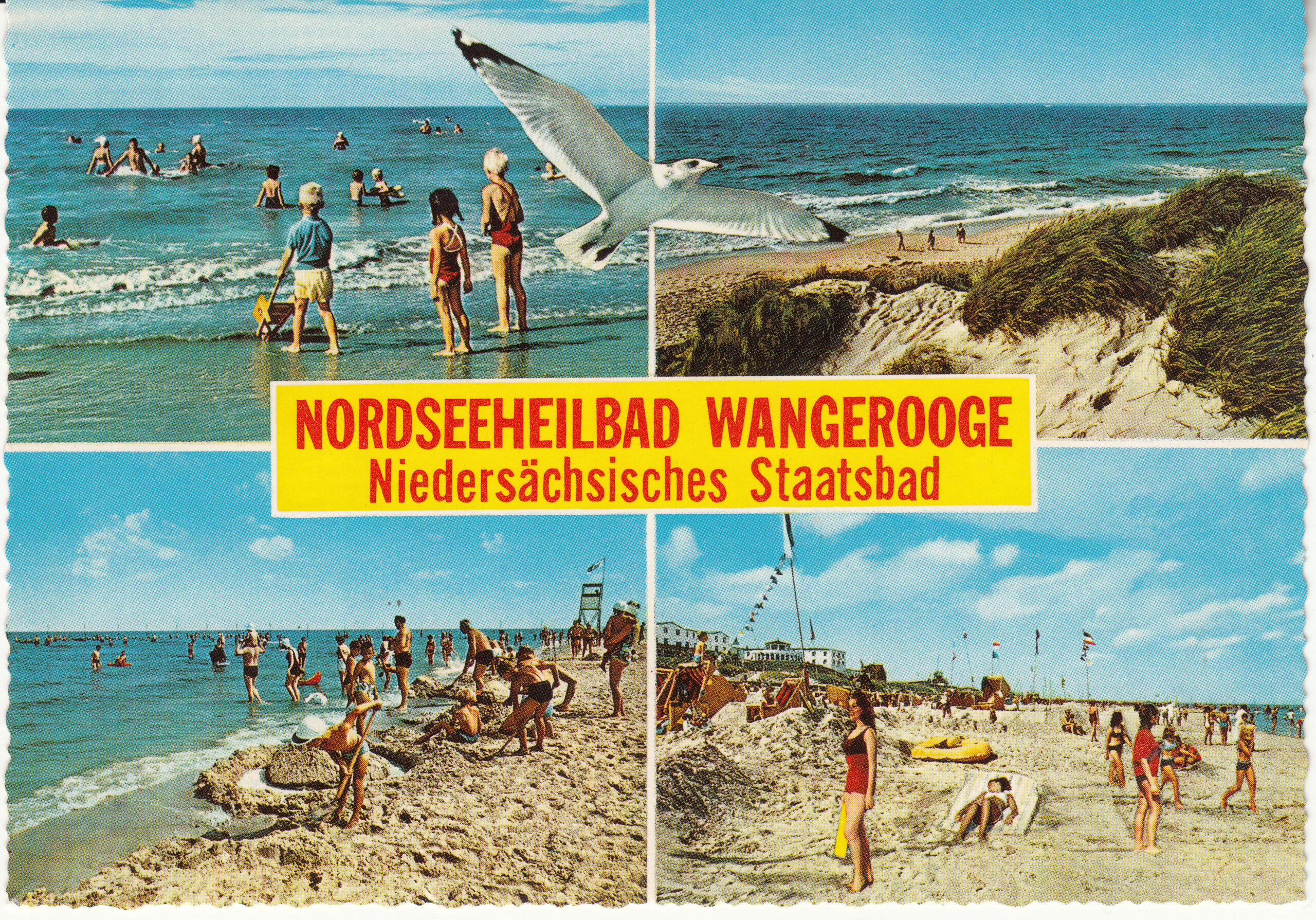 1.454- 3 Krüger Postcard Germany Wangerooge