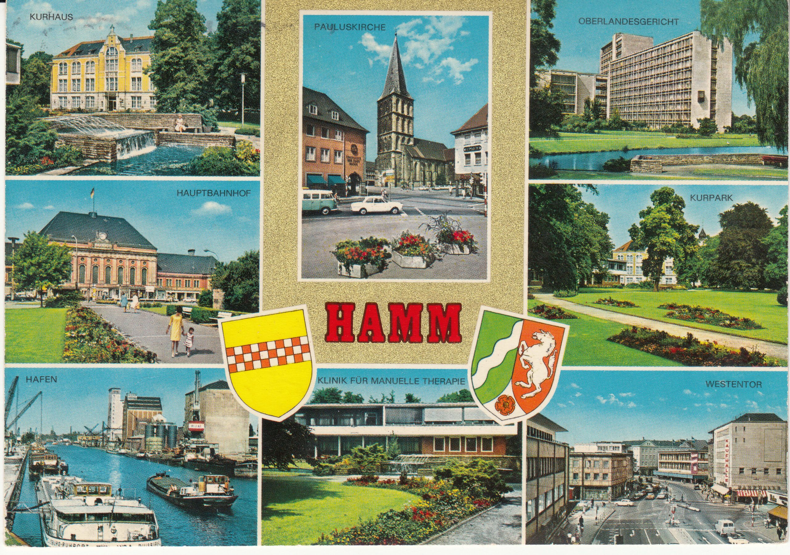 1.512- 9 Kruger Postcard Germany Hamm