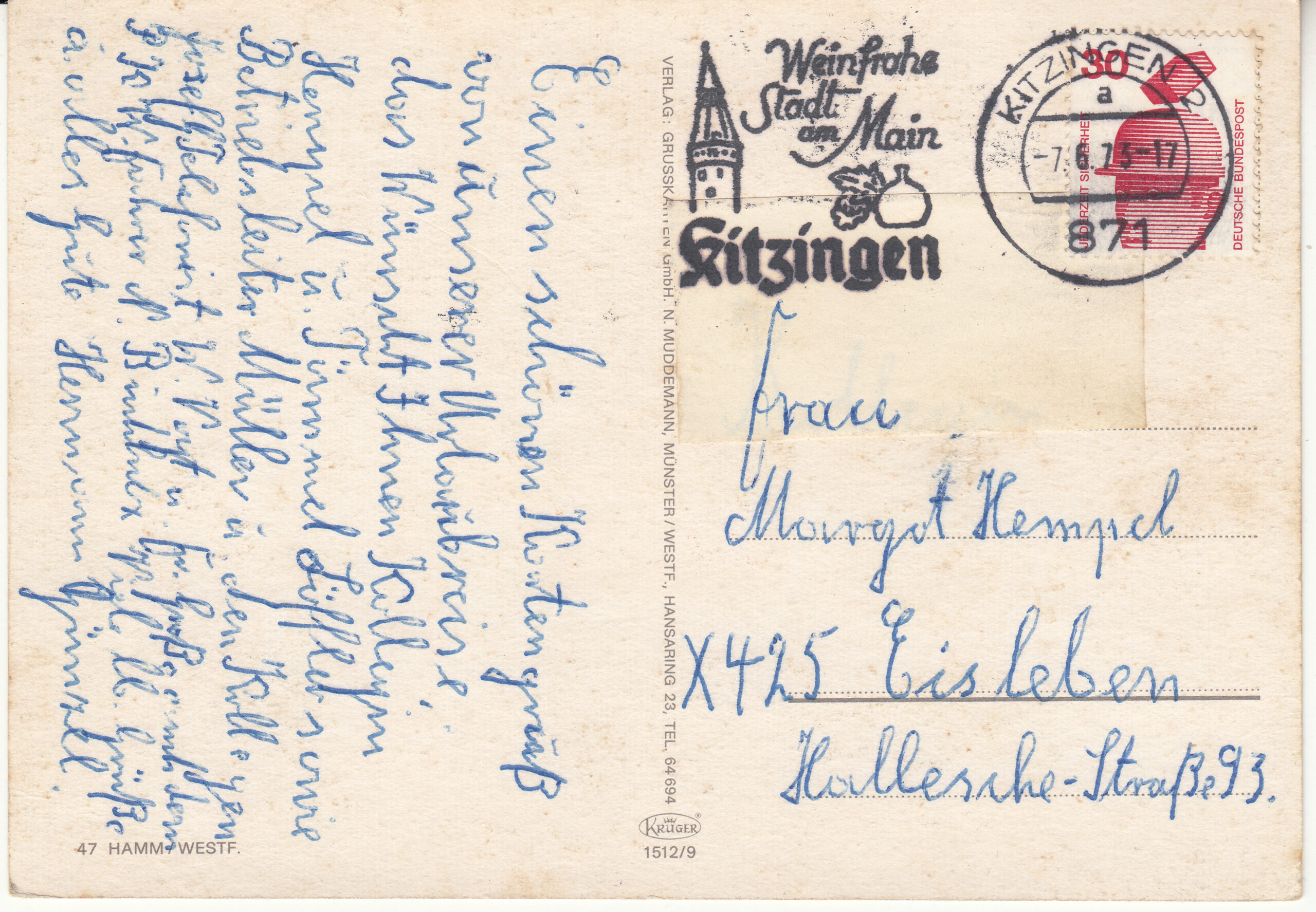 1.512- 9 Kruger Postcard Germany Hamm_0001