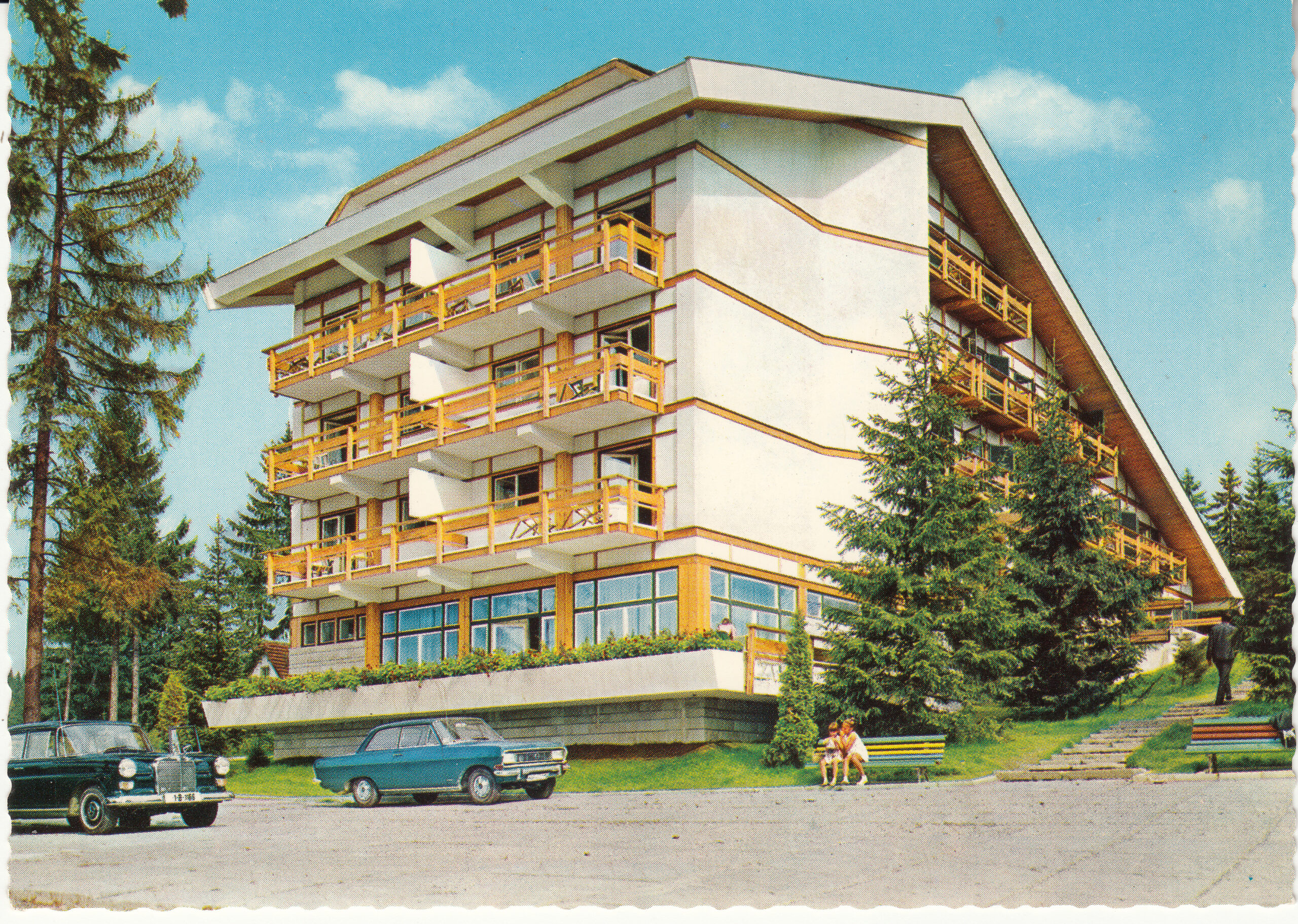 1.585- 2 Krüger Postcard Romania Predeal