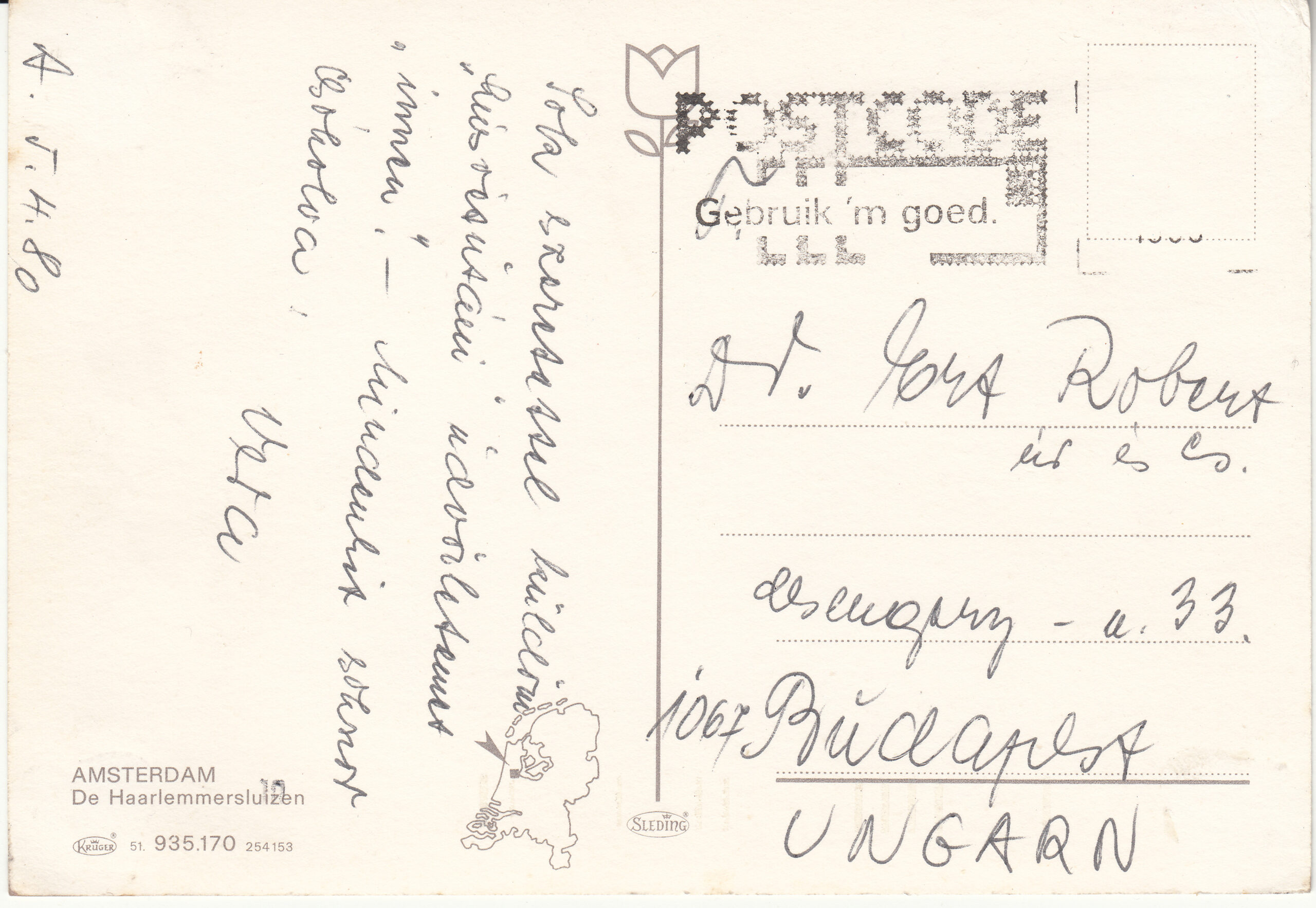 0.935-170.51 Krüger Postcard Netherlands-Holland Amsterdam_0001