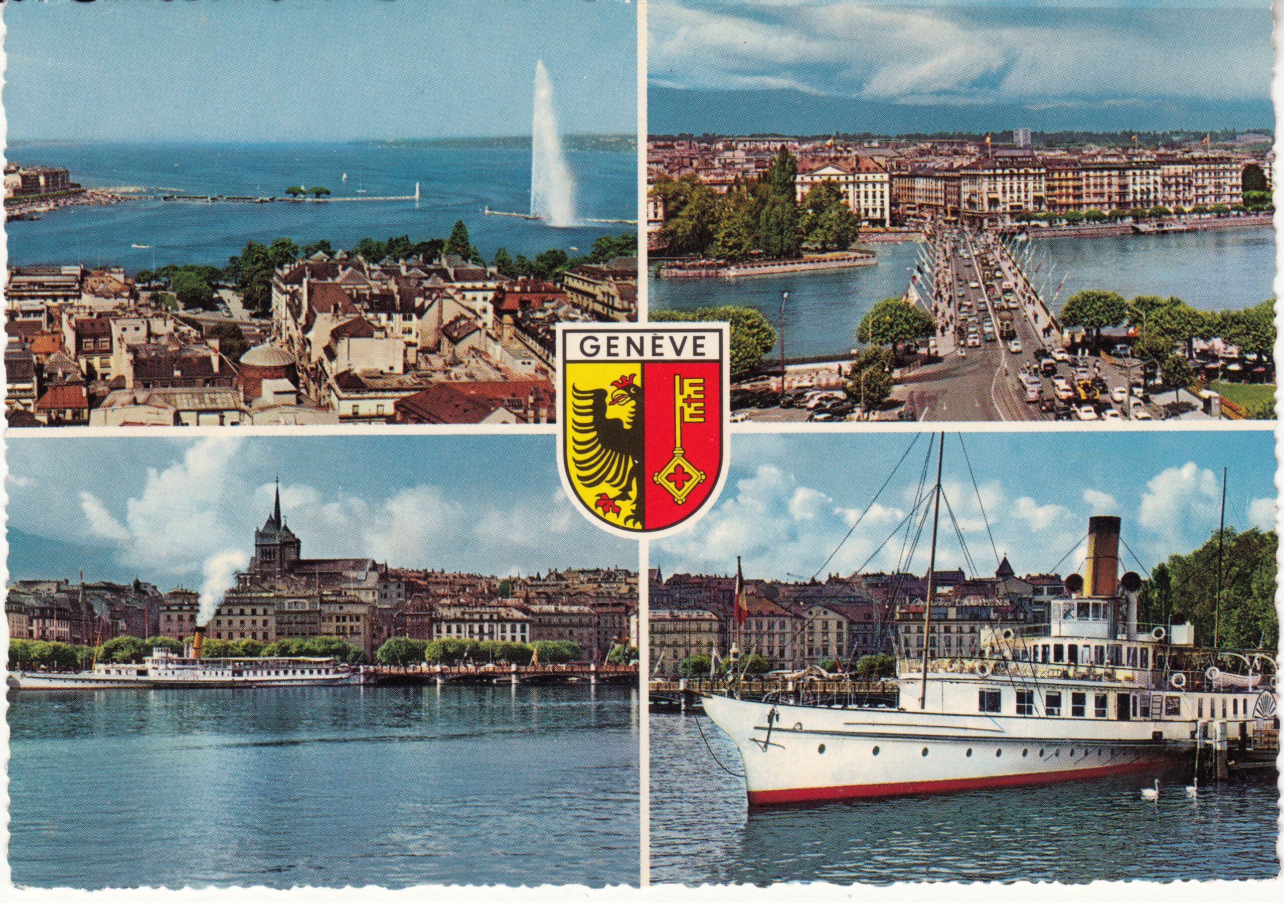 0.947- 12 Kruger Postcard Switzerland Geneva
