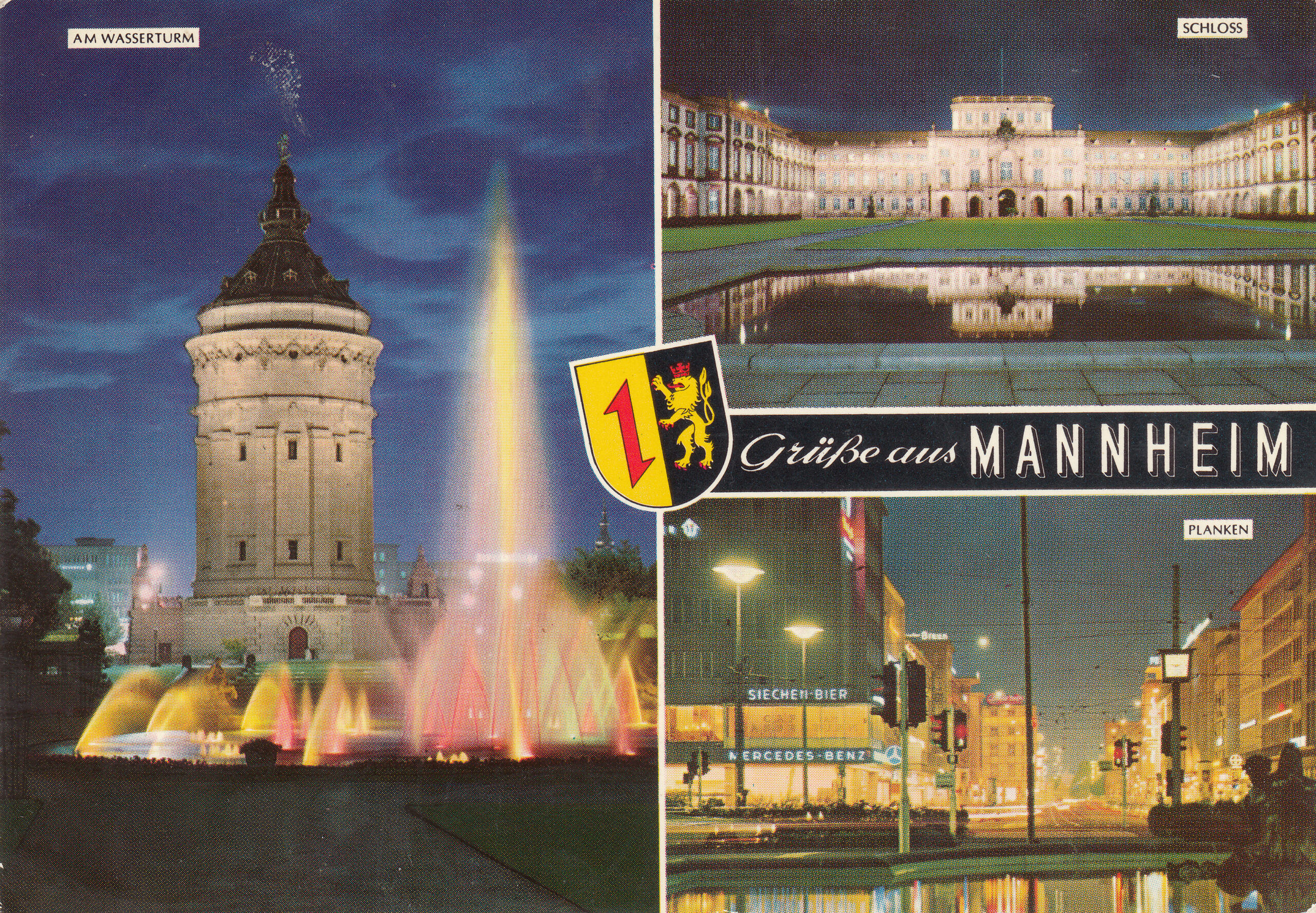 0.956- 36.31 Krüger Postcard Germany Mannheim
