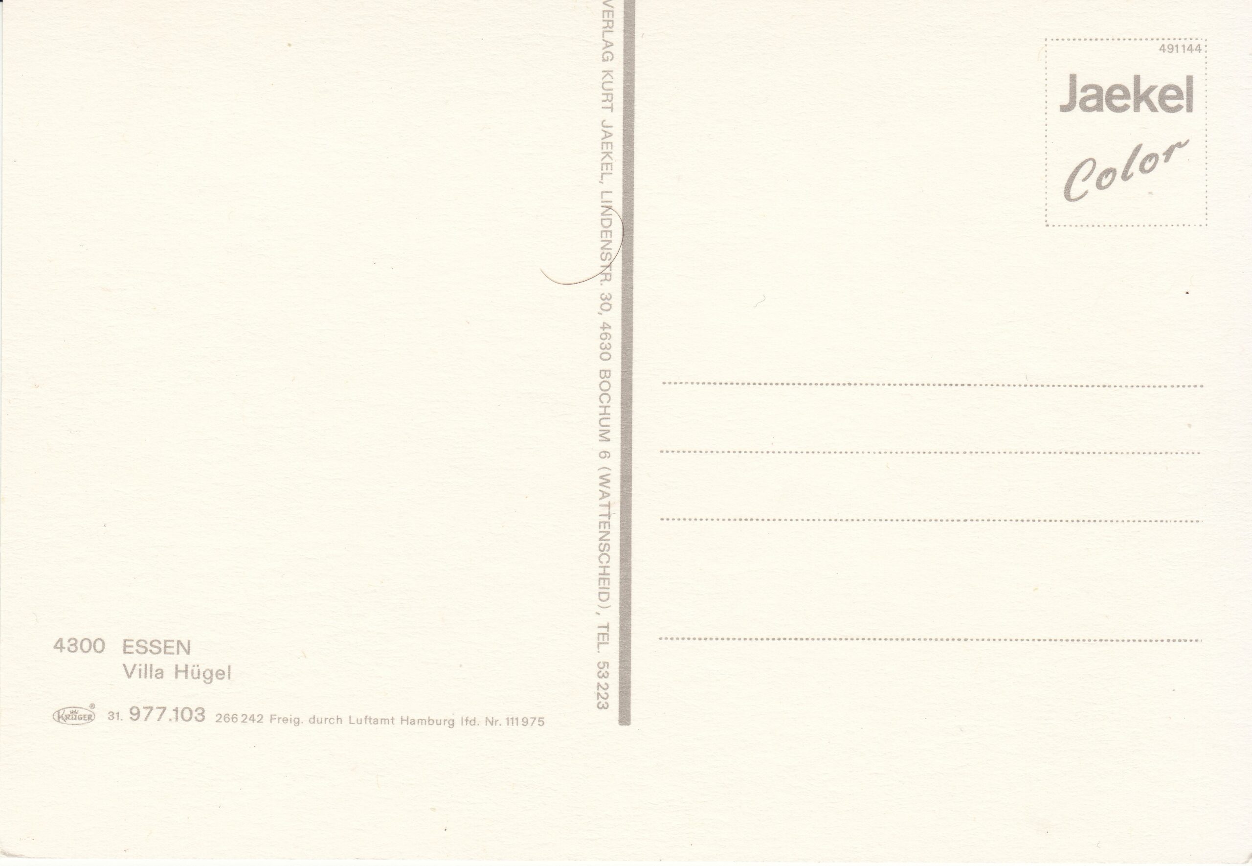0.977-103.31 Kruger Postcard Germany Essen_0001