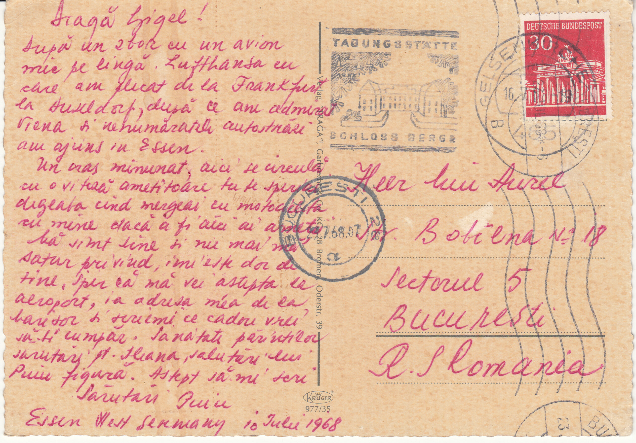 0.977- 35 Krüger Postcard Germany Essen2_0001