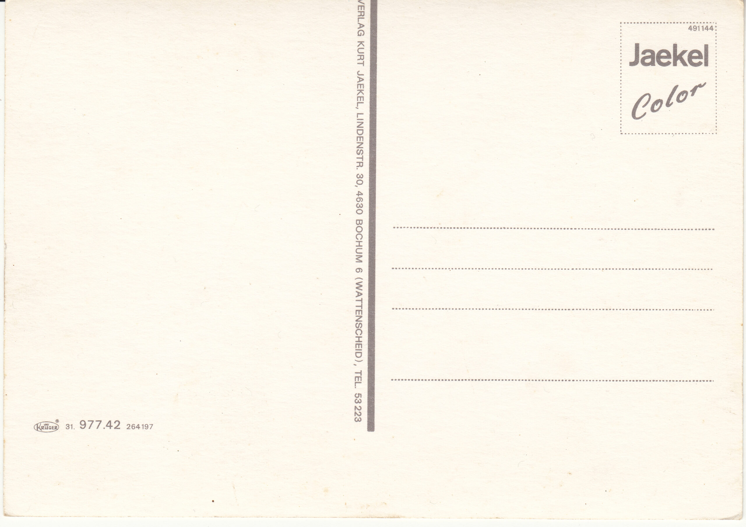 0.977- 42.31 Krüger Postcard Germany Essen_0001