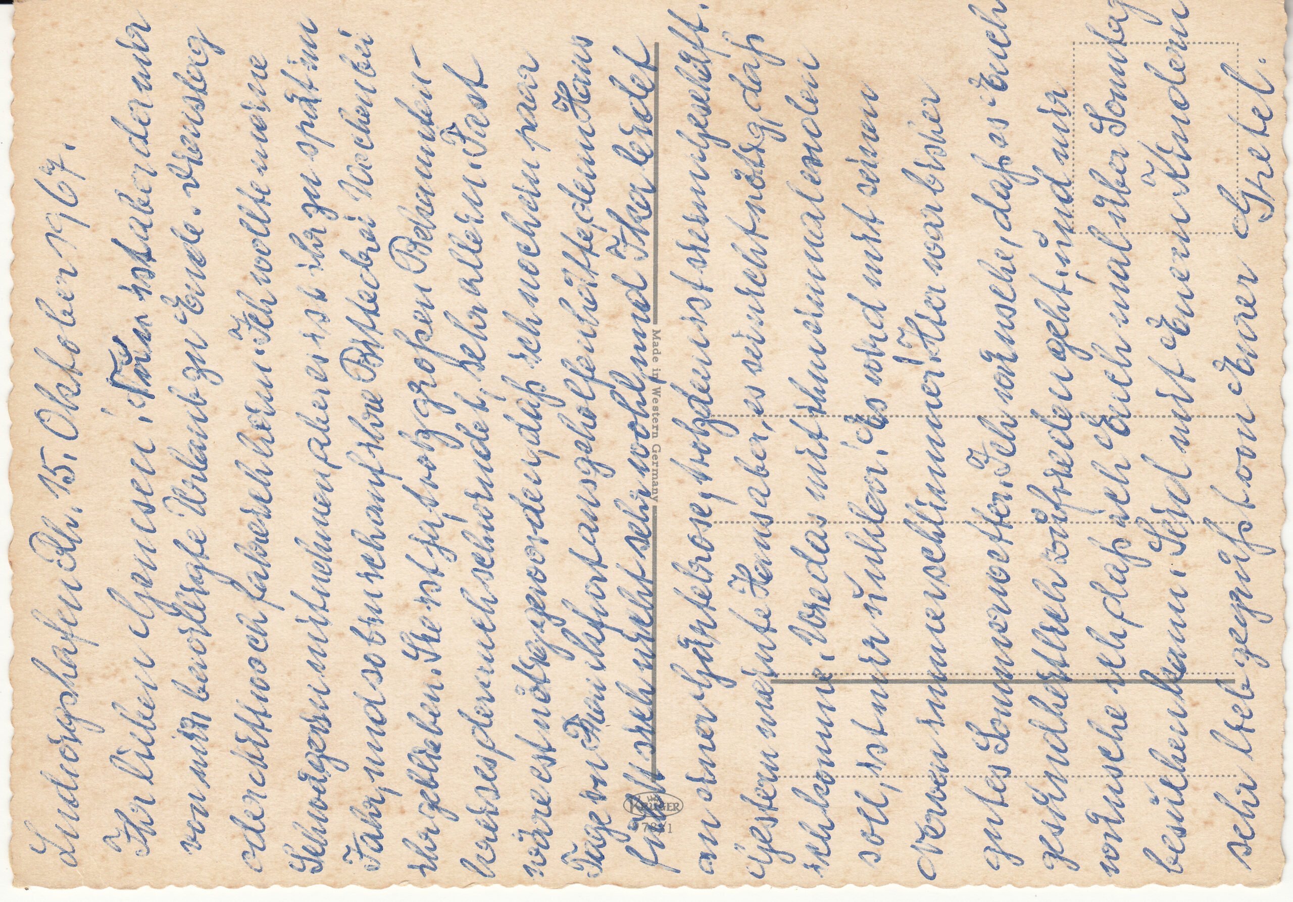 0.978- 1 Krüger Postcard Germany Ludwigshafen_0001