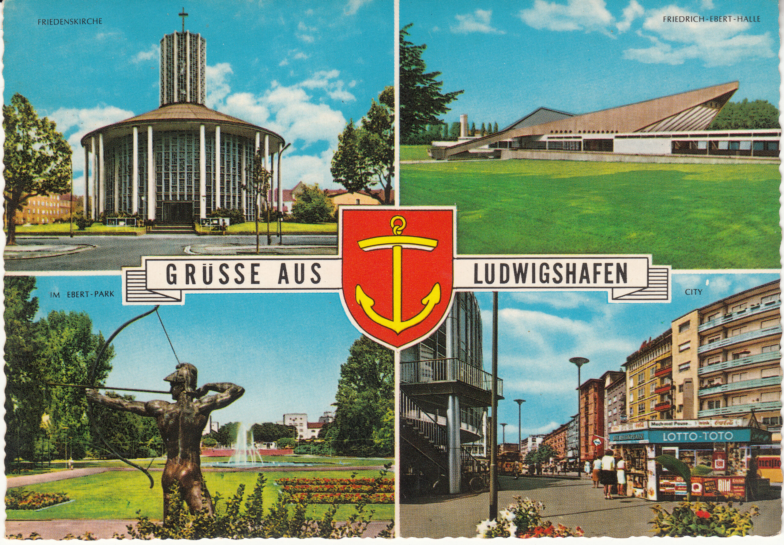 0.978- 20 Krüger Postcard Germany Ludwigshafen
