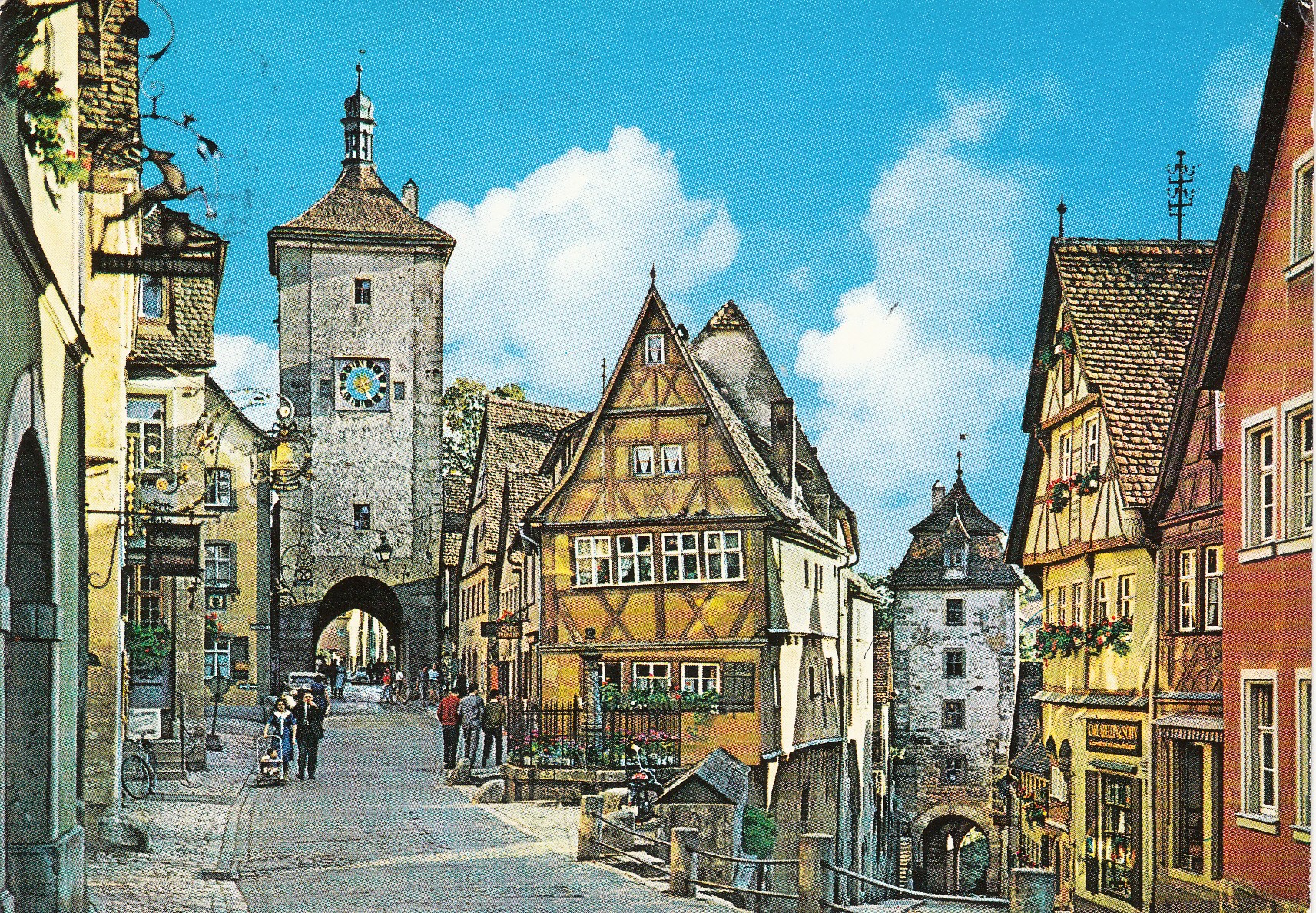 0.980- 2.31 Krüger Postcard Germany Rothenburg