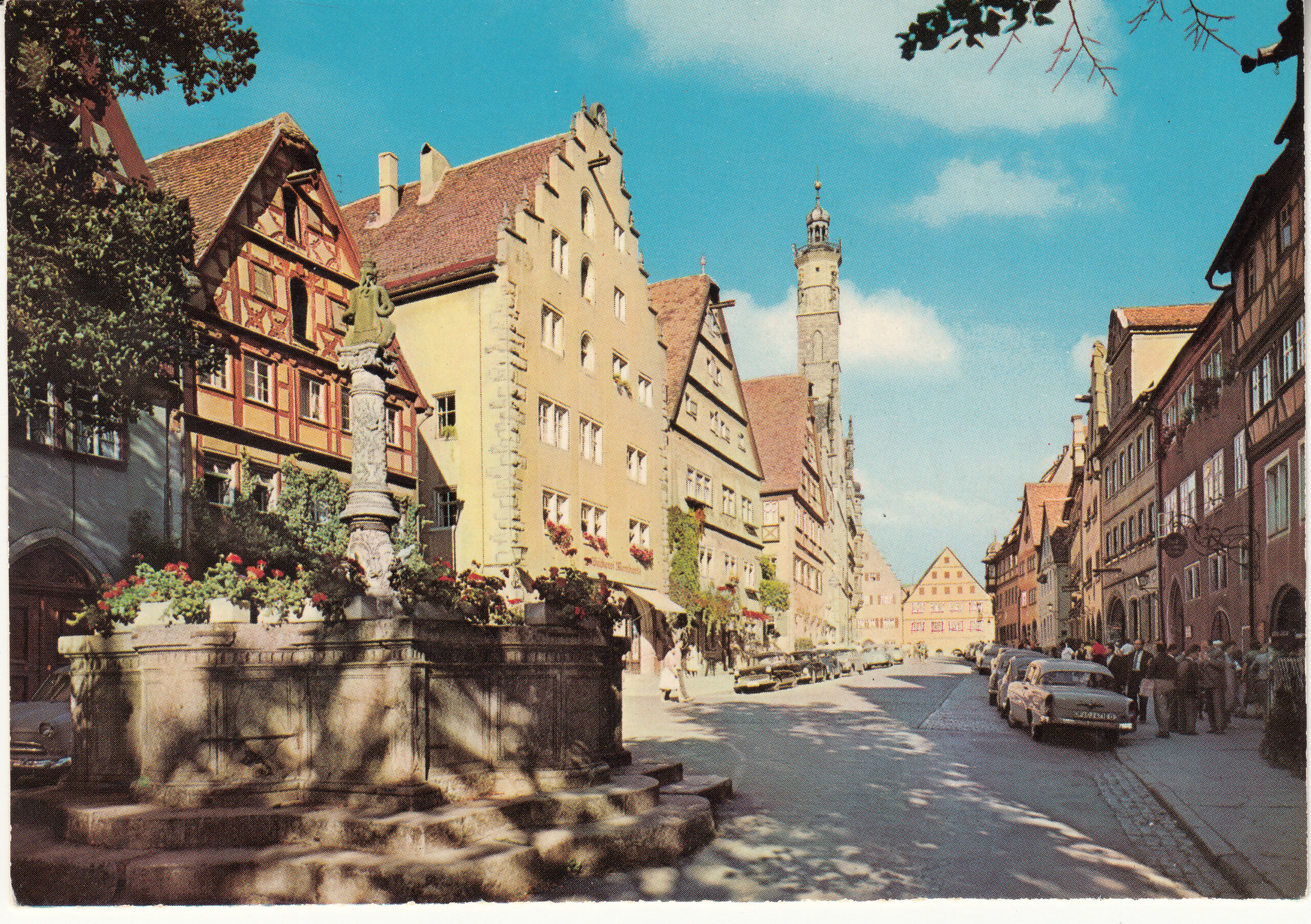 0.980- 3 Krüger Postcard Germany Rothenburg