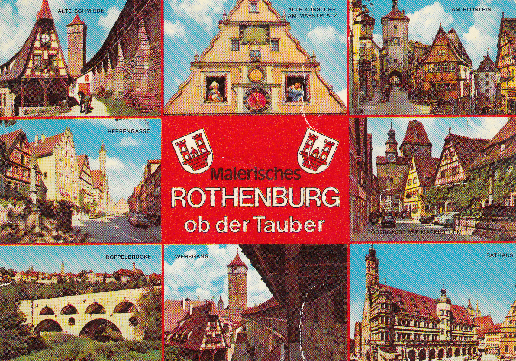 0.980- 44.31 Krüger Postcard Germany Rothenburg