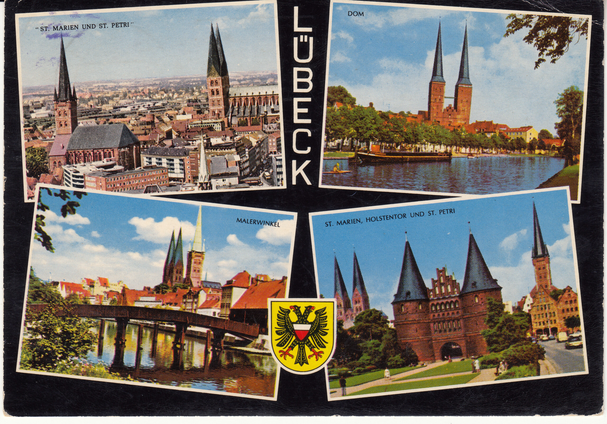 0.982- 19 Krüger Postcard Germany Lübeck
