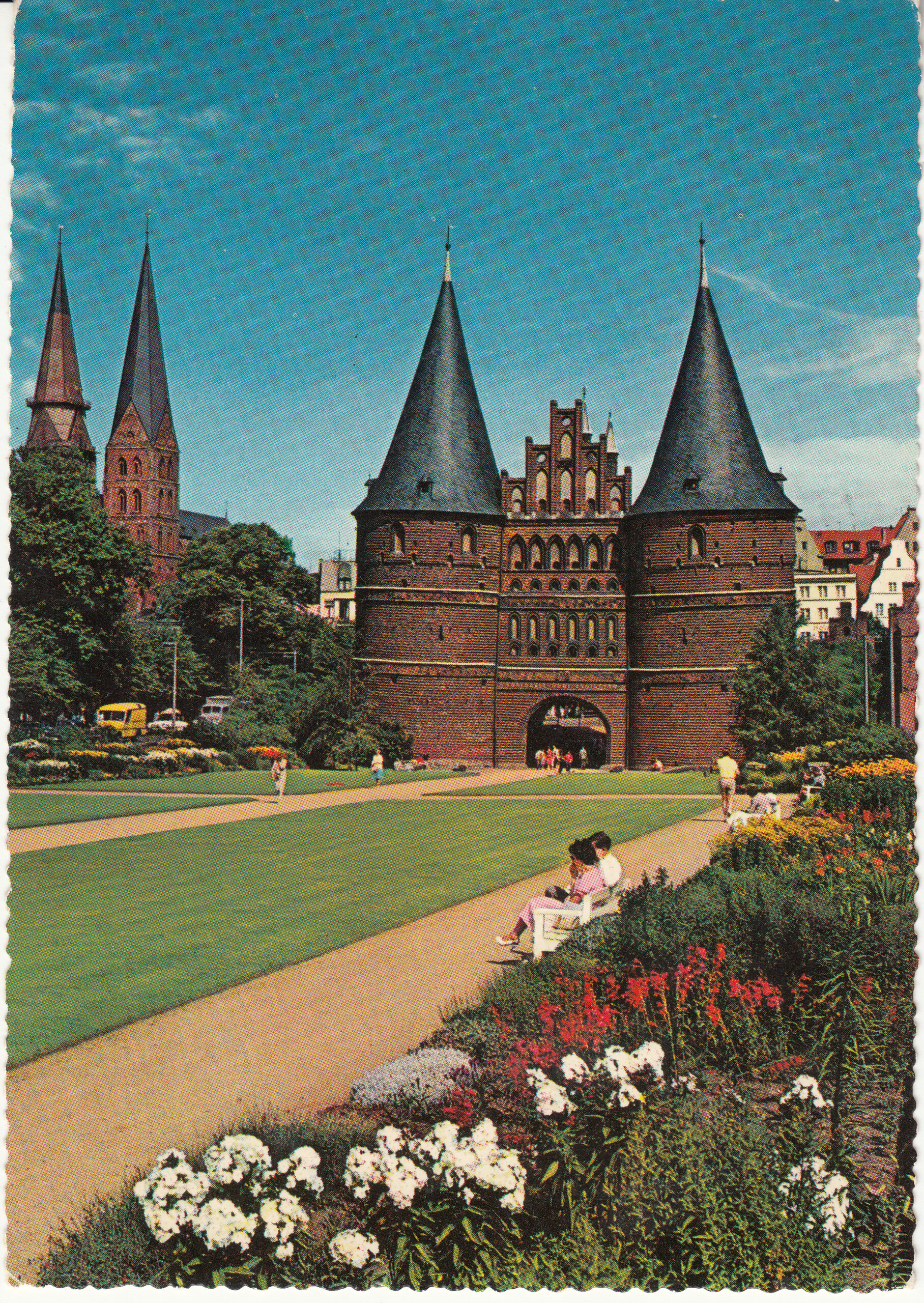 0.982- 5 Krüger Postcard Germany Lübeck