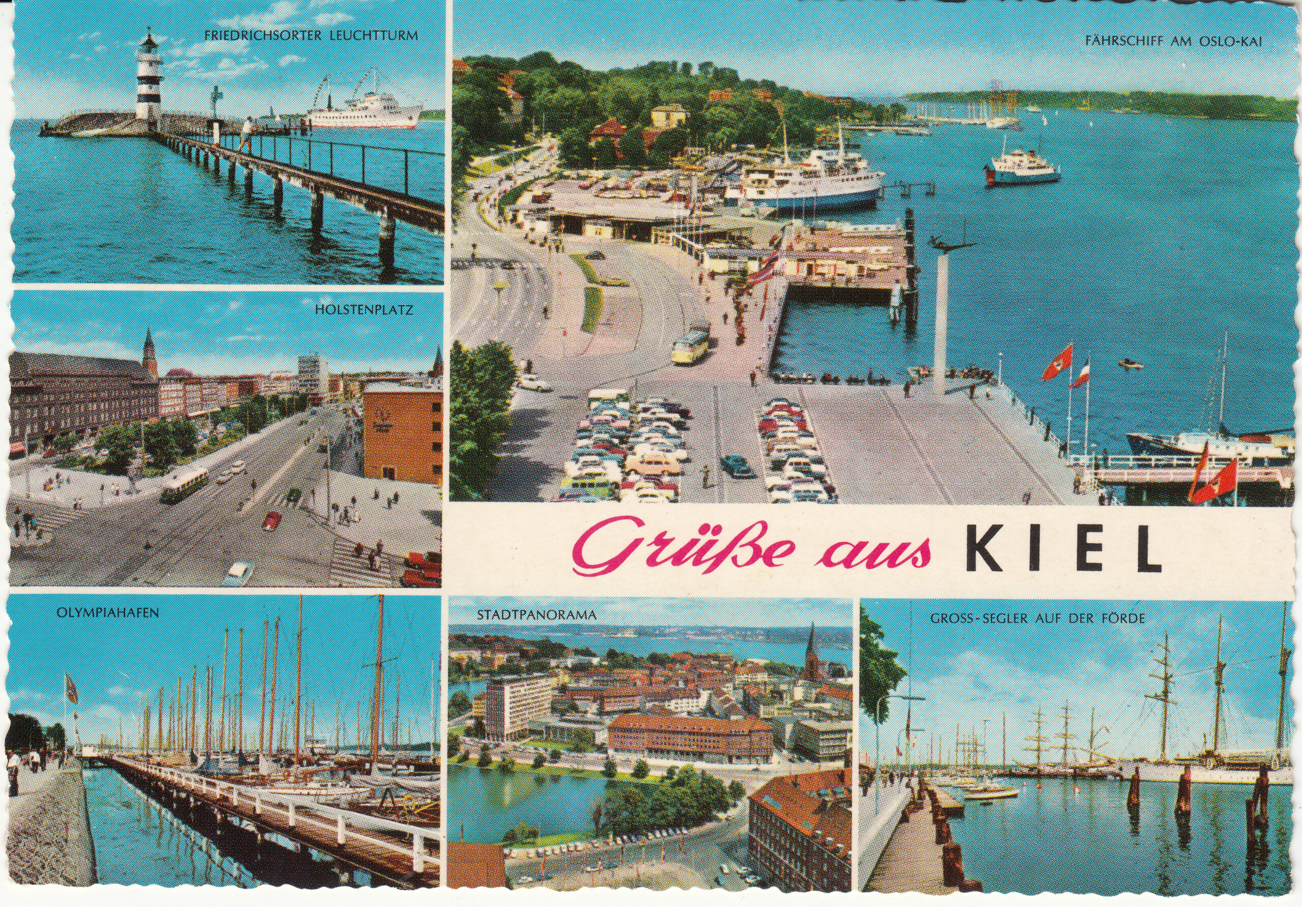 0.983- 47 Krüger Postcard Germany Kiel