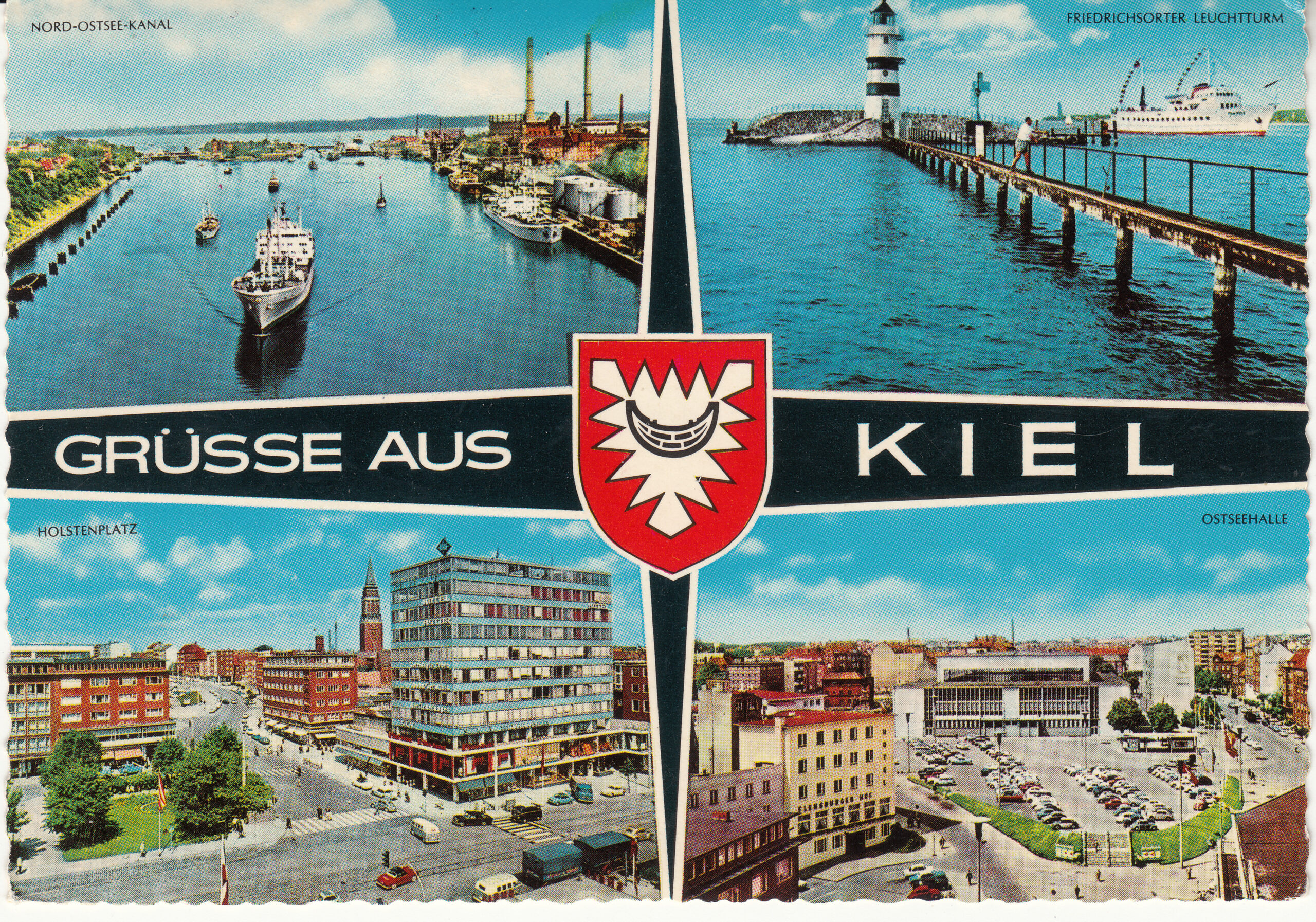0.983- 50 Krüger Postcard Germany Kiel