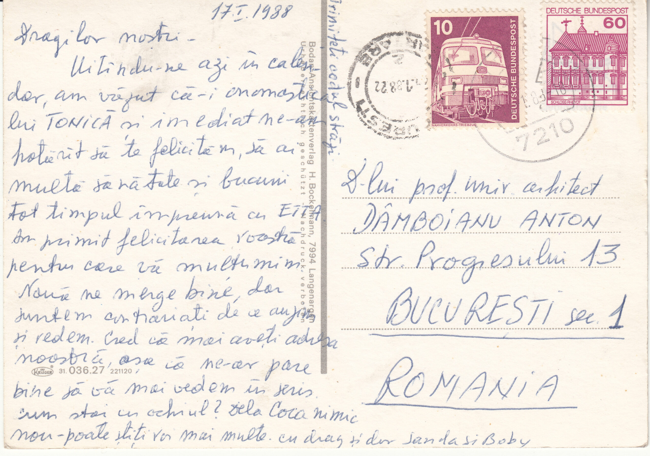 1.036- 27.31 Krüger Postcard Germany Schwarzwald_0001