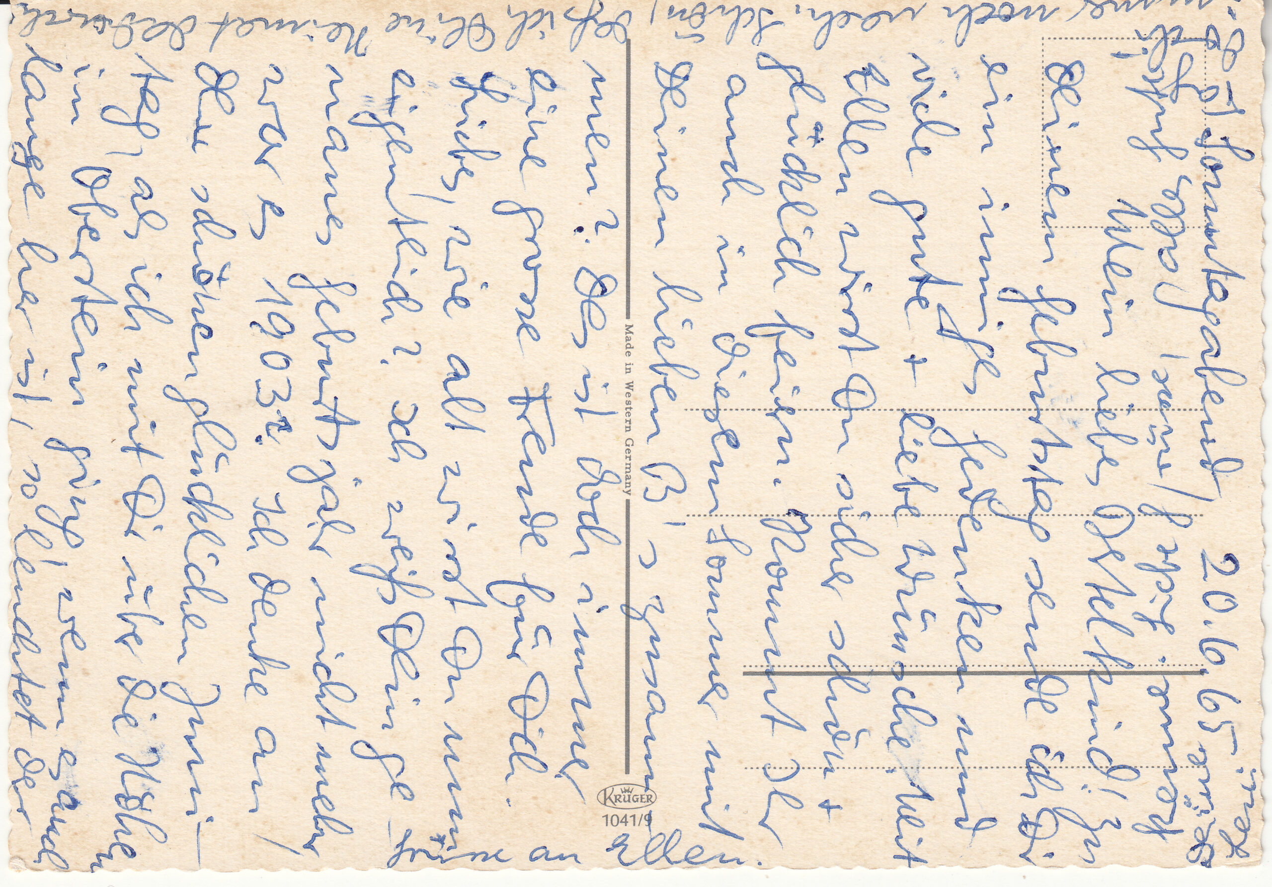 1.041- 9 Krüger Postcard Germany Minden2_0001
